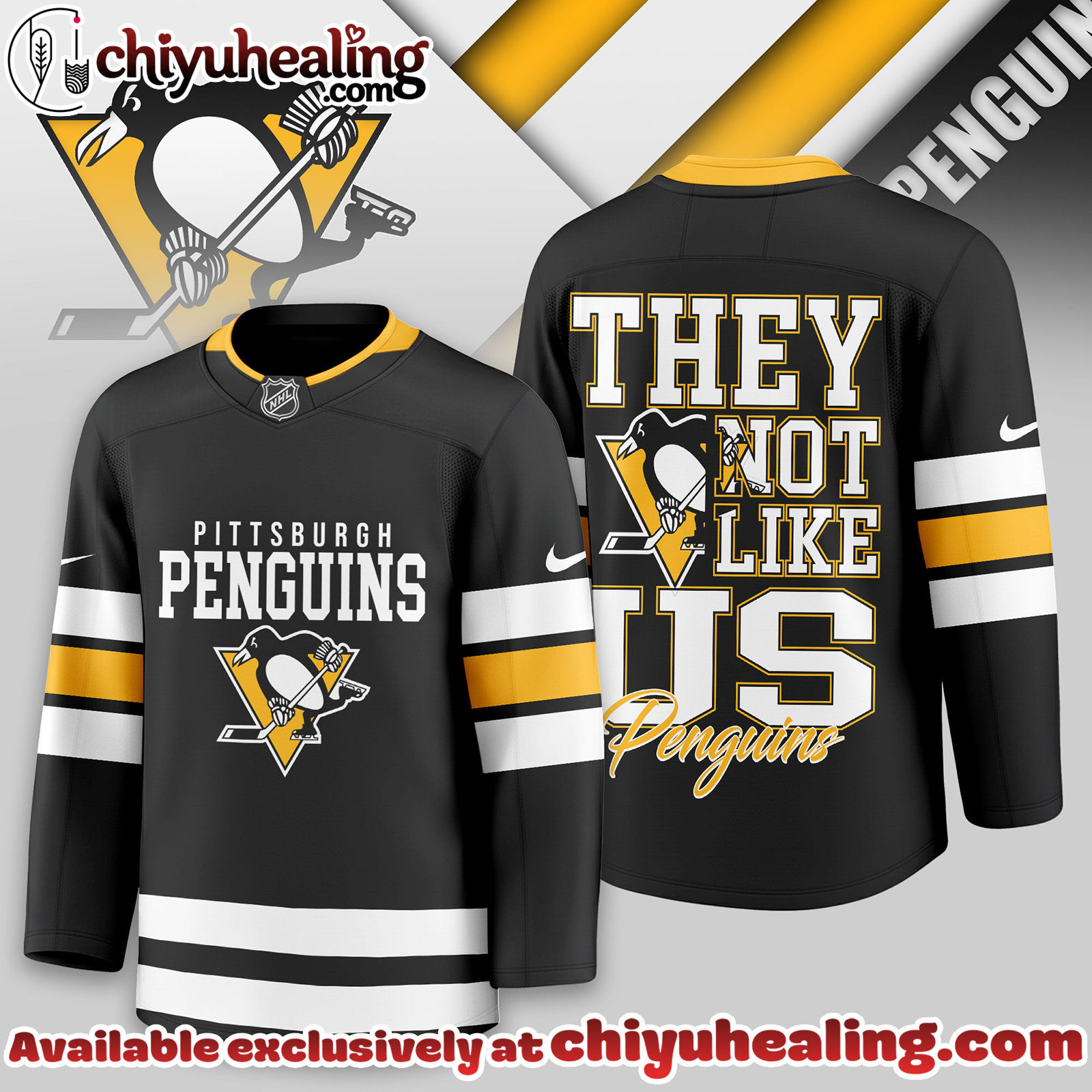 Pittsburgh Penguins Premium NHL They Not Like Us Hockey Jersey - Ver 2