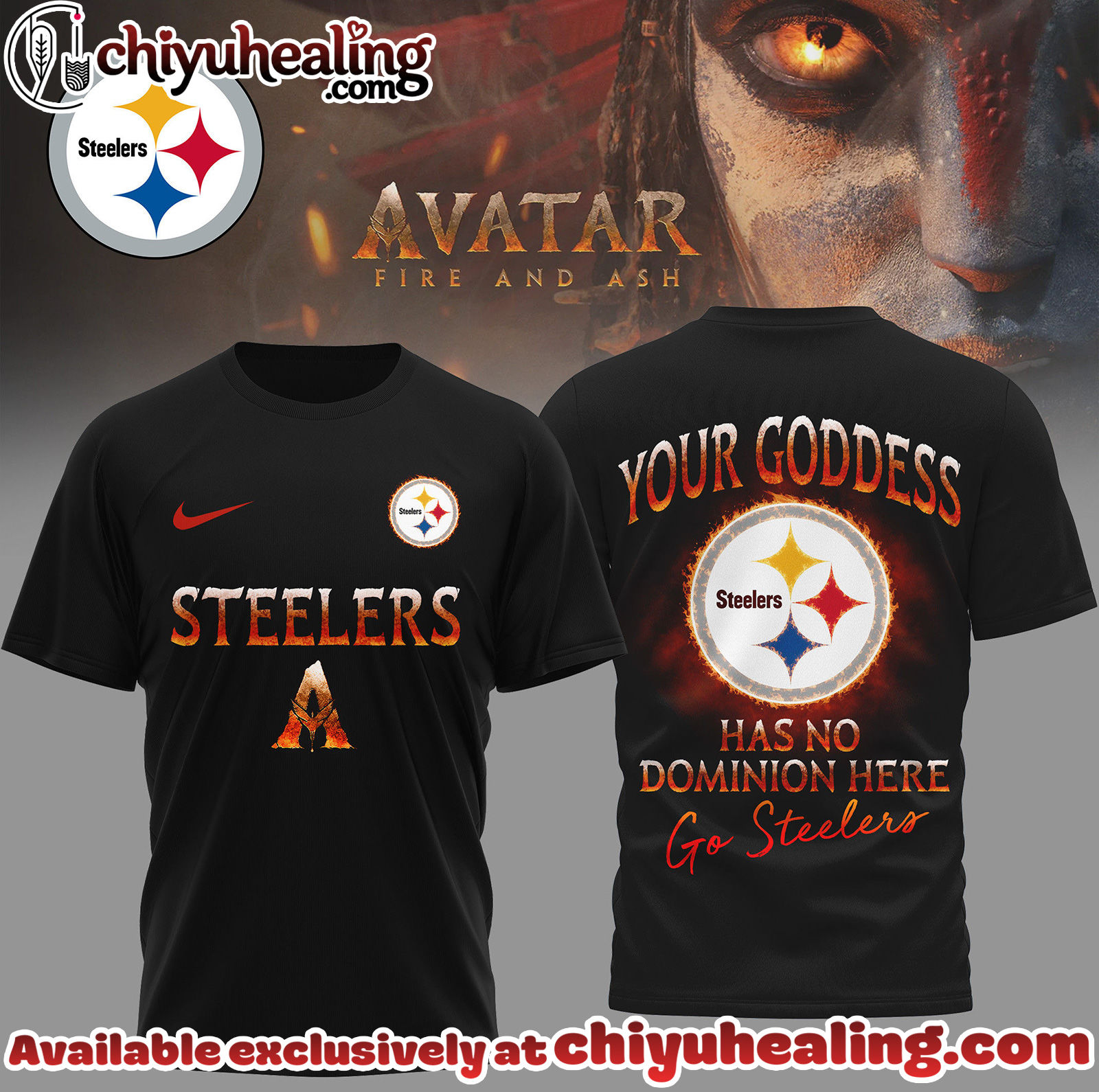 Pittsburgh Steelers Premium NFL Avatar Fan 3D Shirt