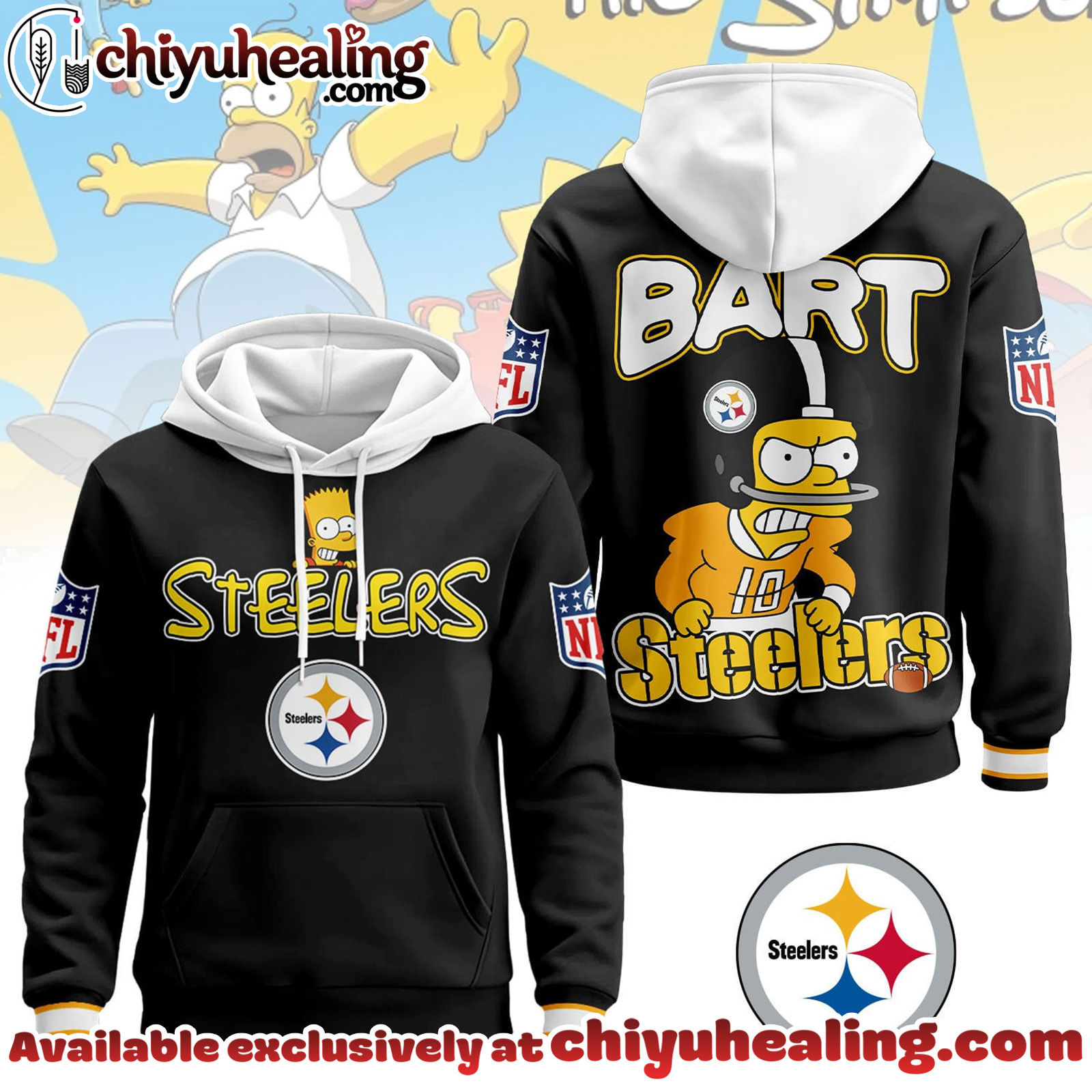 Pittsburgh Steelers Premium NFL Bart Simpson Hoodie, Sweatshirt, Tshirt