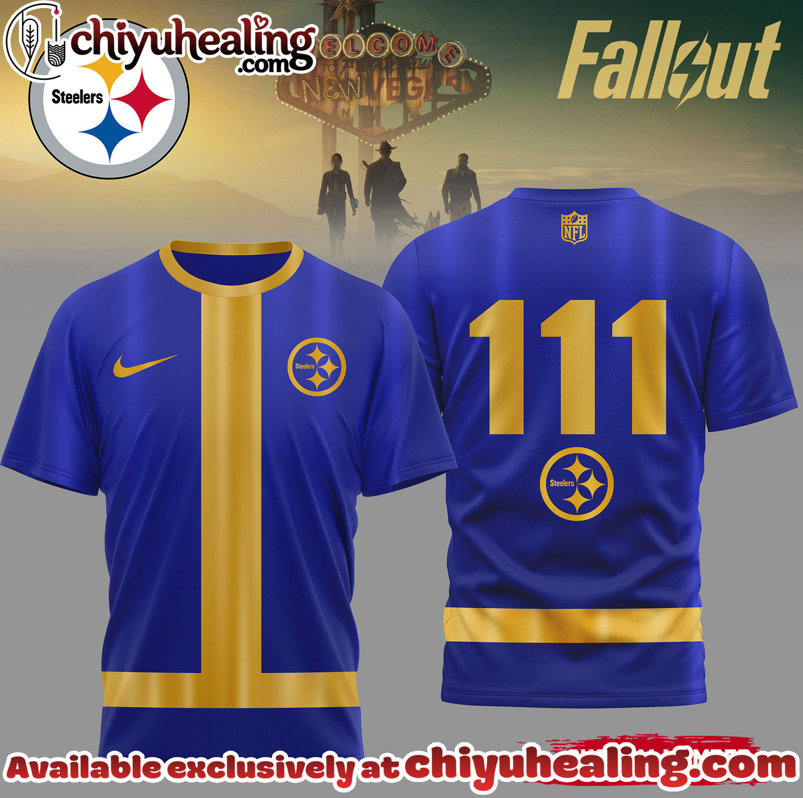 Pittsburgh Steelers Premium NFL Fallout 3D Shirt, Hoodie, Sweatshirt