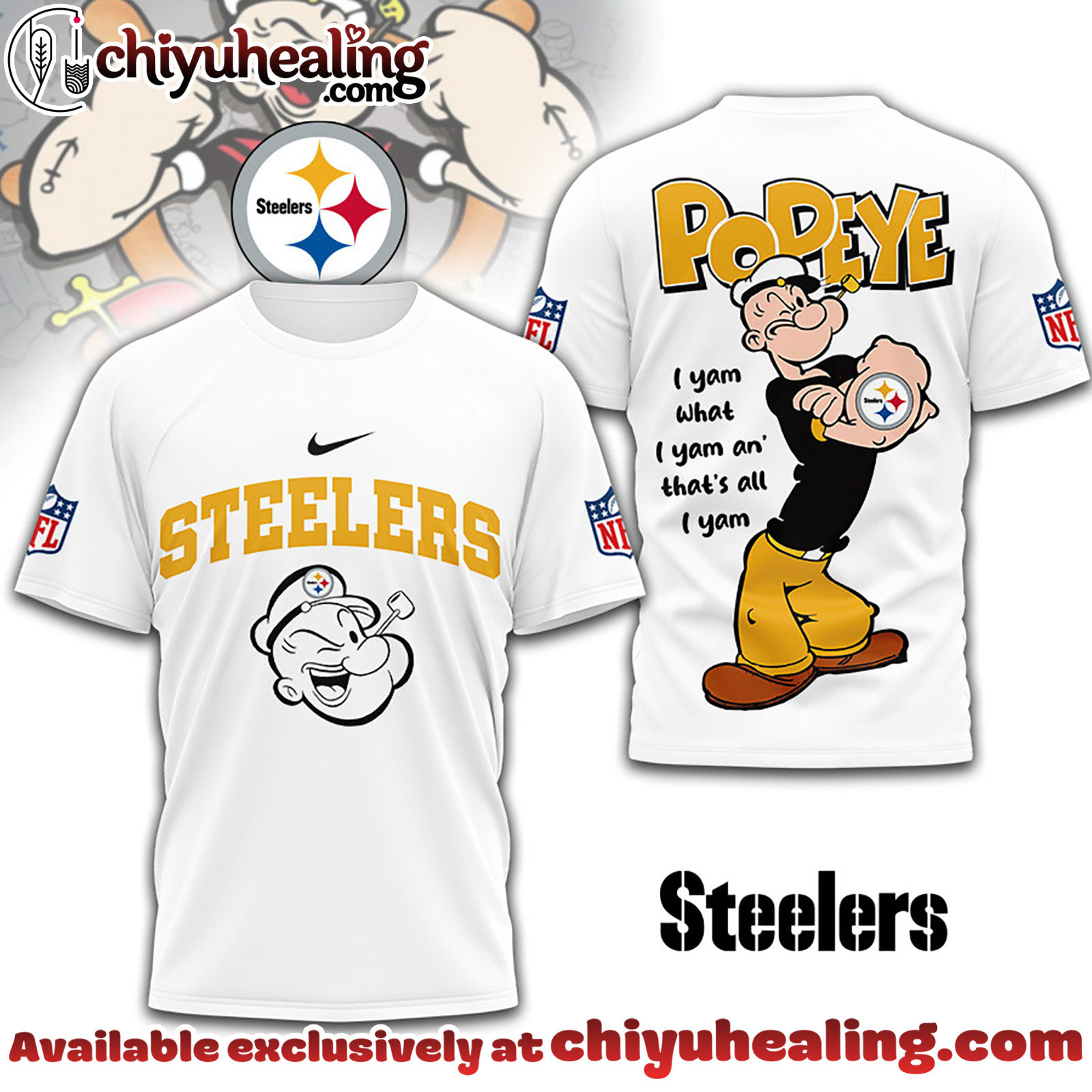 Pittsburgh Steelers Premium NFL I Yam What I Yam Shirt, Hoodie, Sweatshirt, All Team NFL