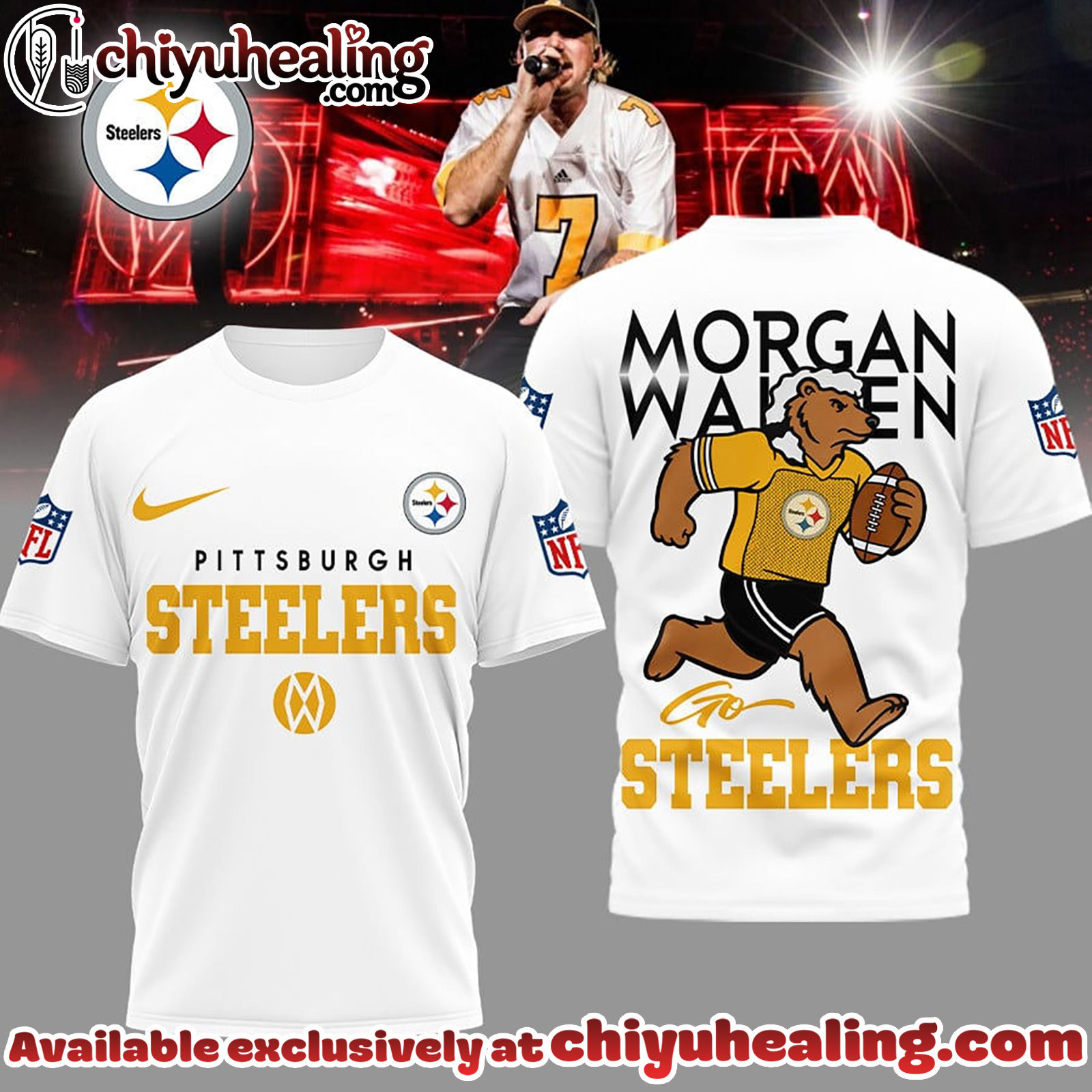 Pittsburgh Steelers Premium NFL Morgan Wallen Fan 3D Shirt, Hoodie, Sweatshirt