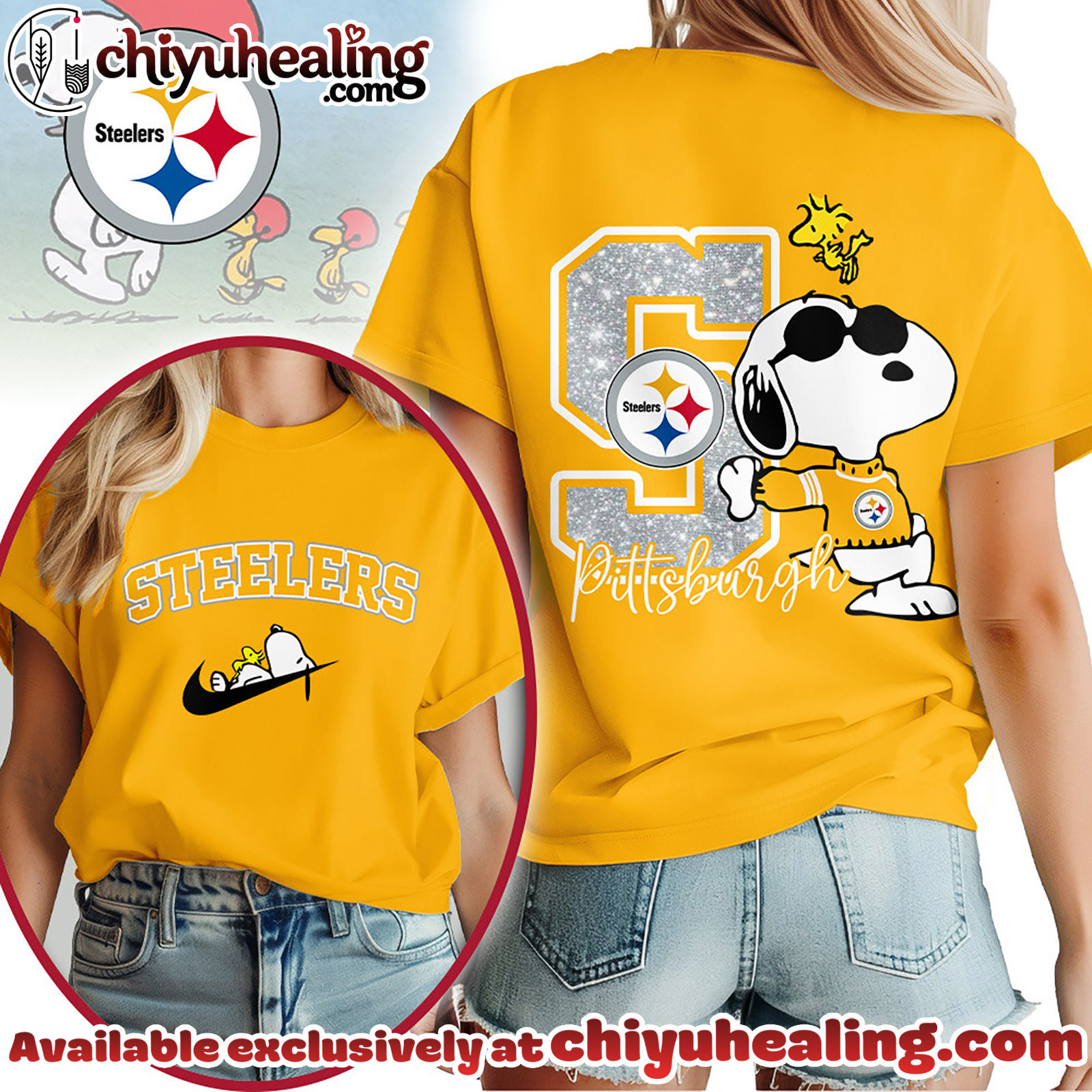 Pittsburgh Steelers Premium NFL Snoopy 3D Shirt, Hoodie, Sweatshirt, All Team NFL