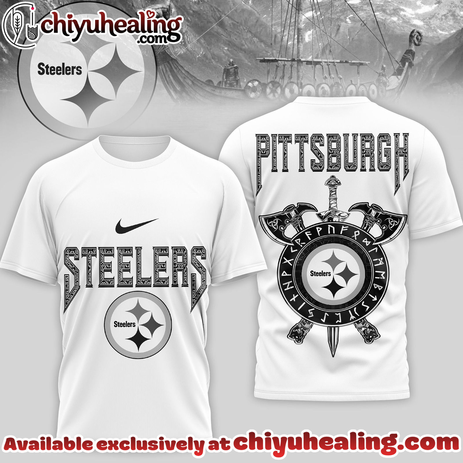 Pittsburgh Steelers Premium NFL Viking 3D Shirt, Hoodie, Sweatshirt