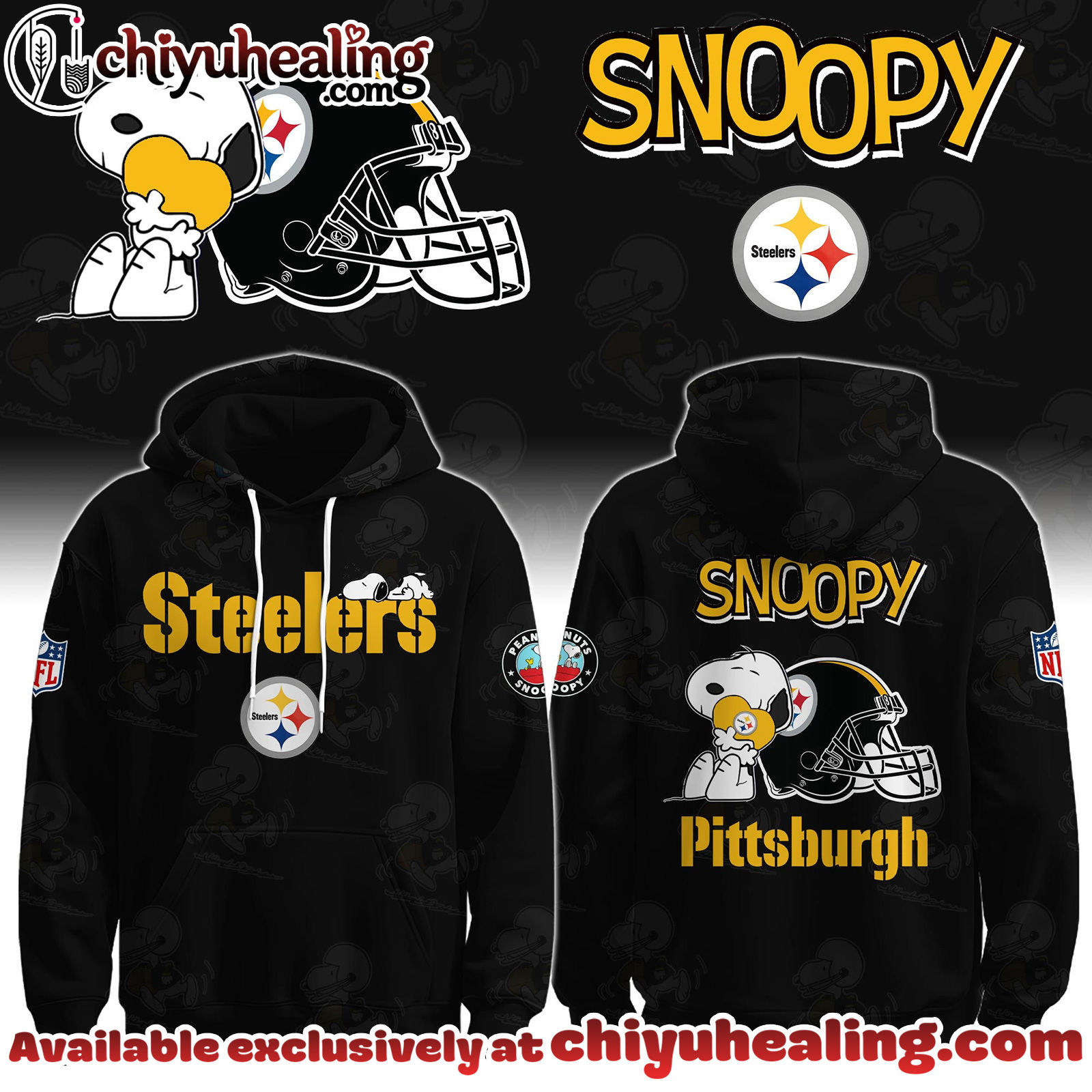 Pittsburgh Steelers x Snoopy Hoodie, Sweatshirt, T-shirt Limited Edition - Selling Out Fast