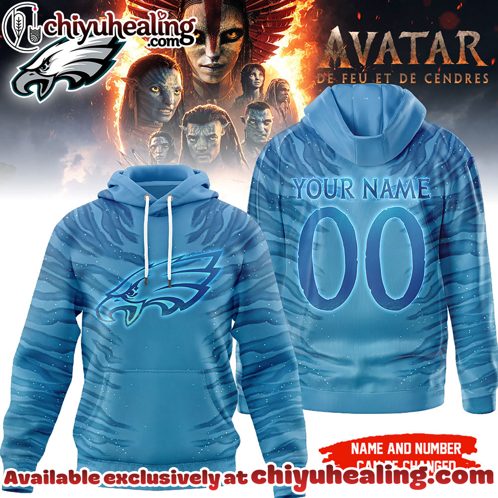 Pladelpa Eagles Premium NFL Avatar Personalized 3D Hoodie, Sweatshirt, T-shirt