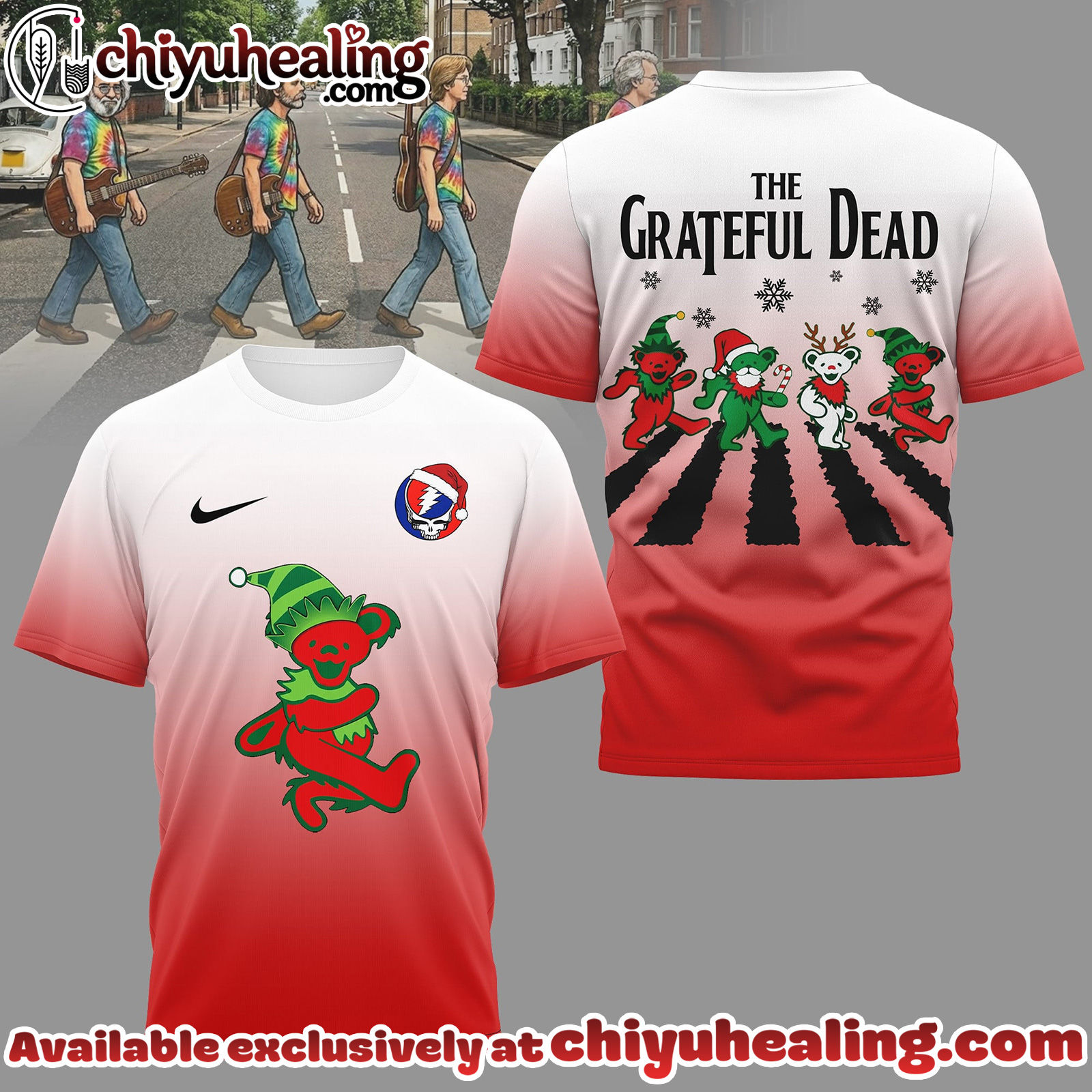 Premium Grateful Dead Abbey Road 3D Tshirt, Hoodie, Sweatshirt