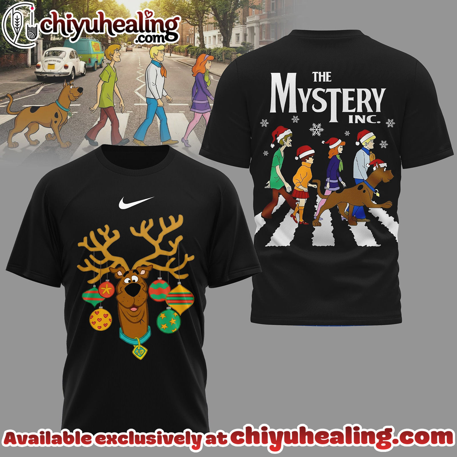 Premium Scooby Doo Abbey Road 3D Tshirt, Hoodie, Sweatshirt - Ver 3