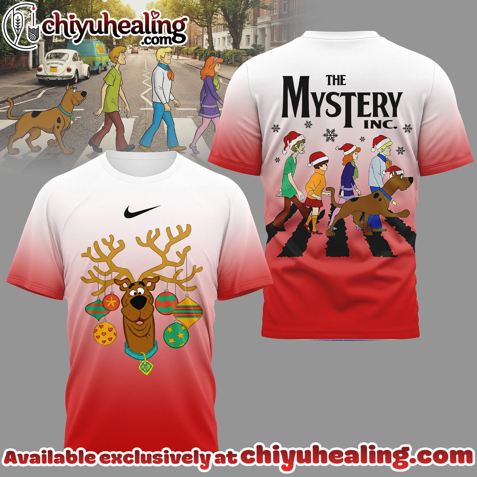 Premium Scooby Doo Abbey Road 3D Tshirt, Hoodie, Sweatshirt