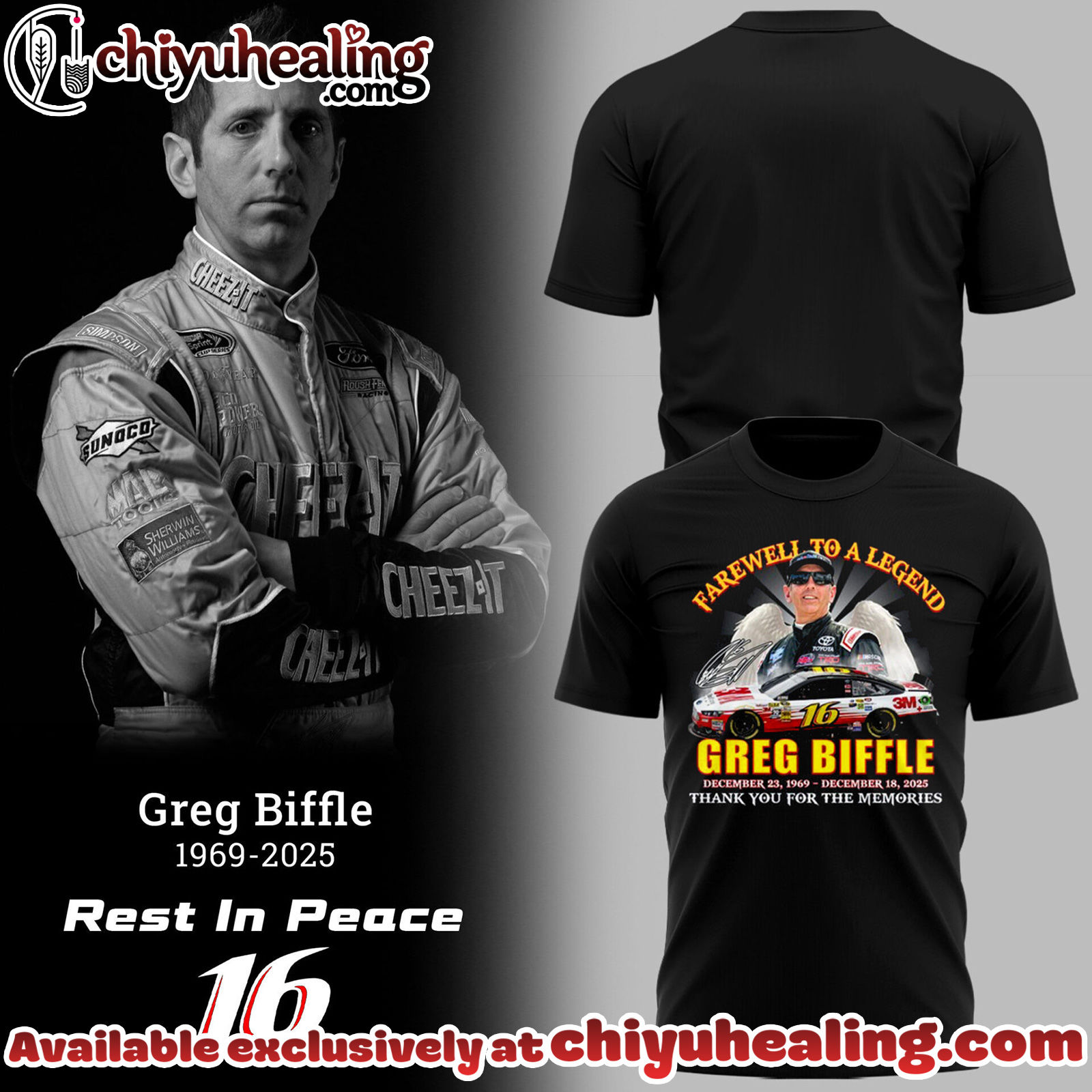 R.I.P Greg Biffle Thank You For The Memories Shirt, Hoodie, Sweatshirt - Ver 7