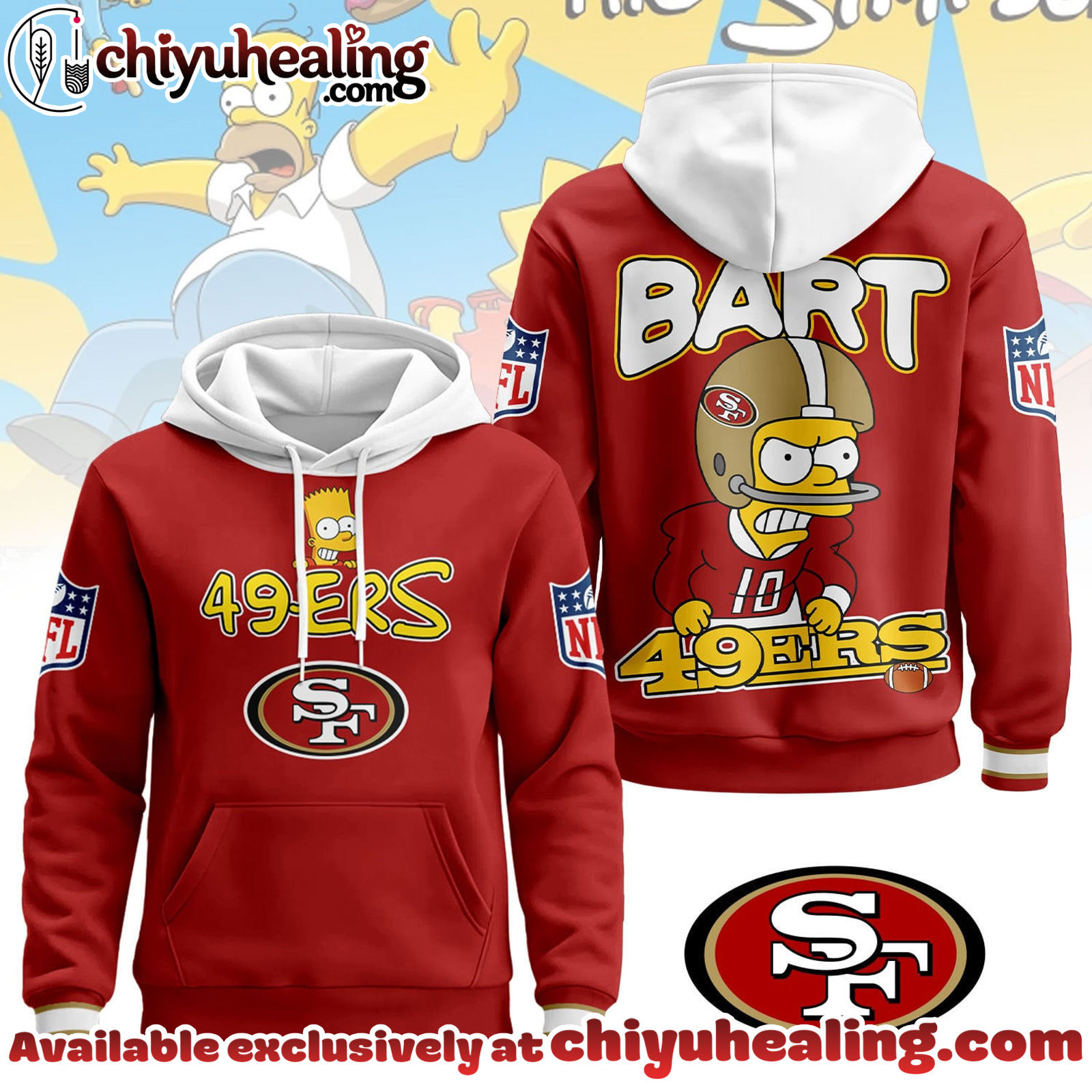 San Francisco 49ers Premium NFL Bart Simpson Hoodie, Sweatshirt, Tshirt