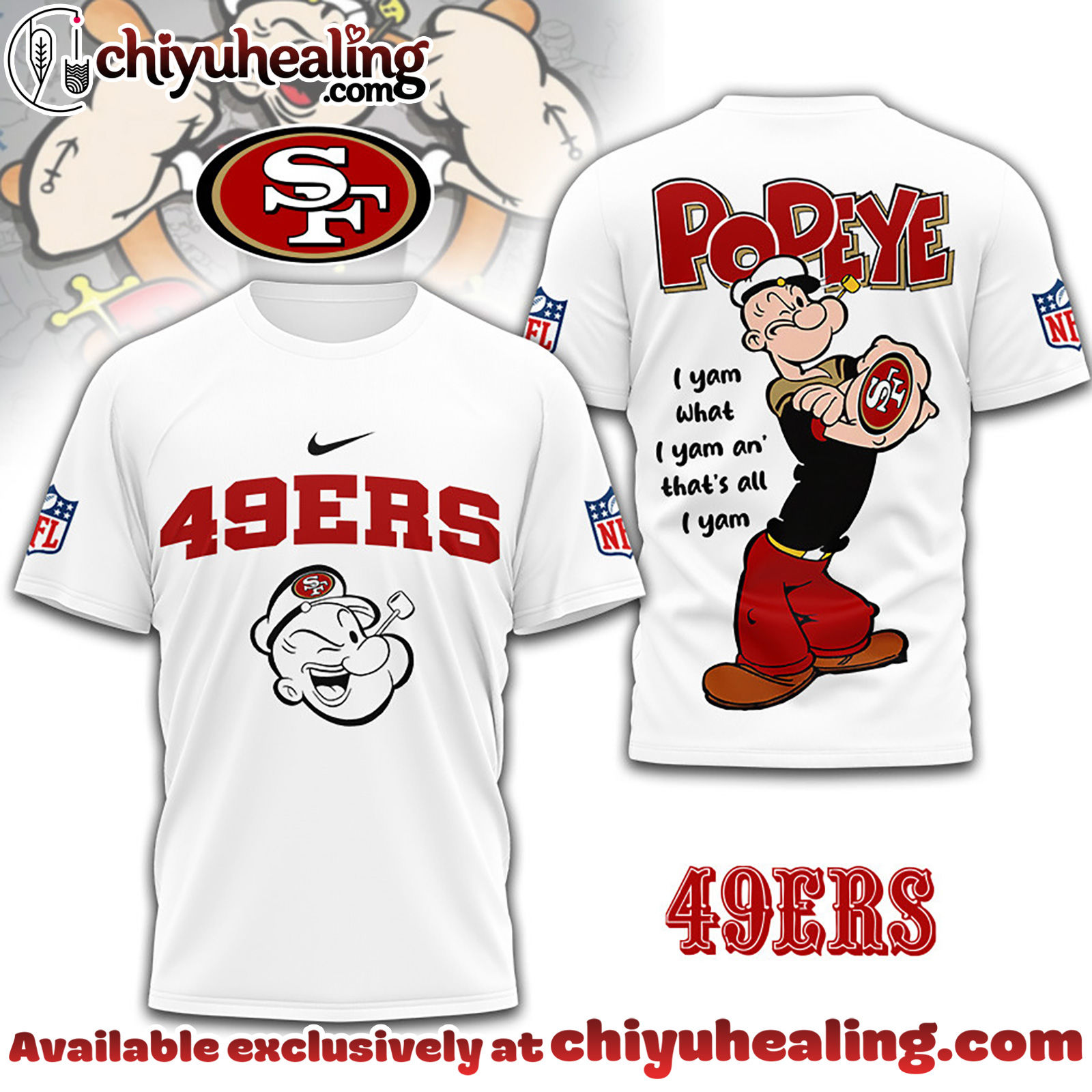 San Francisco 49ers Premium NFL I Yam What I Yam Shirt, Hoodie, Sweatshirt, All Team NFL