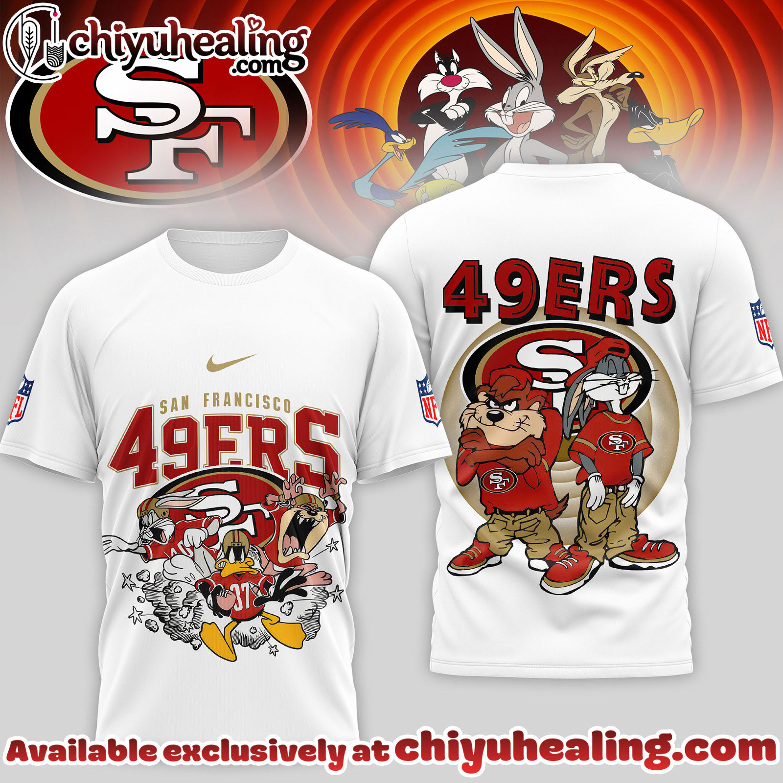 San Francisco 49ers Premium NFL Looney Tunes 3D Shirt, Hoodie, Sweatshirt, All Team NFL