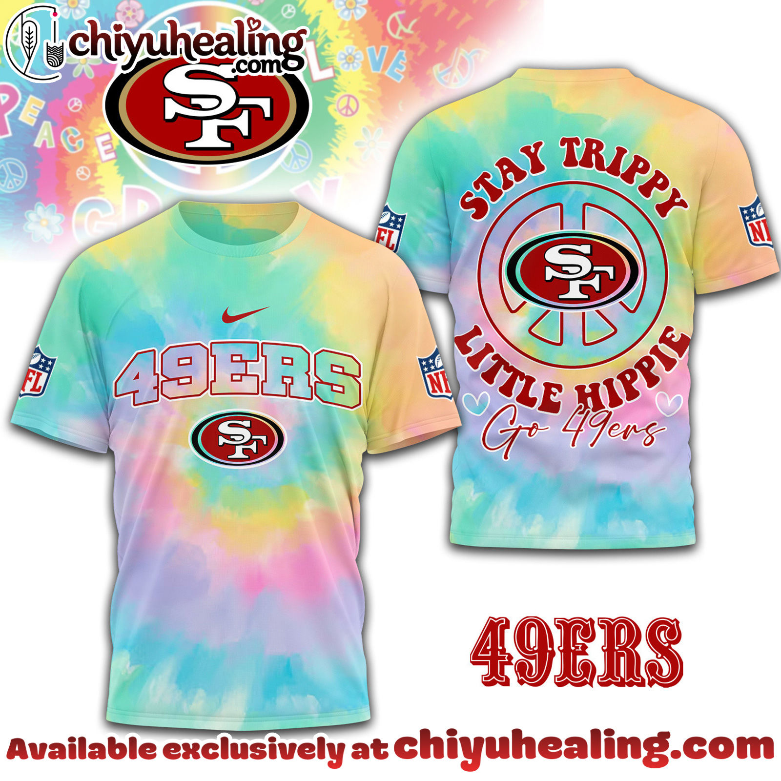 San Francisco 49ers Premium NFL Stay Trippy Little Hippie 3D Shirt, Hoodie, Sweatshirt, All Team NFL San Francisco 49ers Premium NFL Stay Trippy Little Hippie 3D Shirt, Hoodie, Sweatshirt, All Team NFL