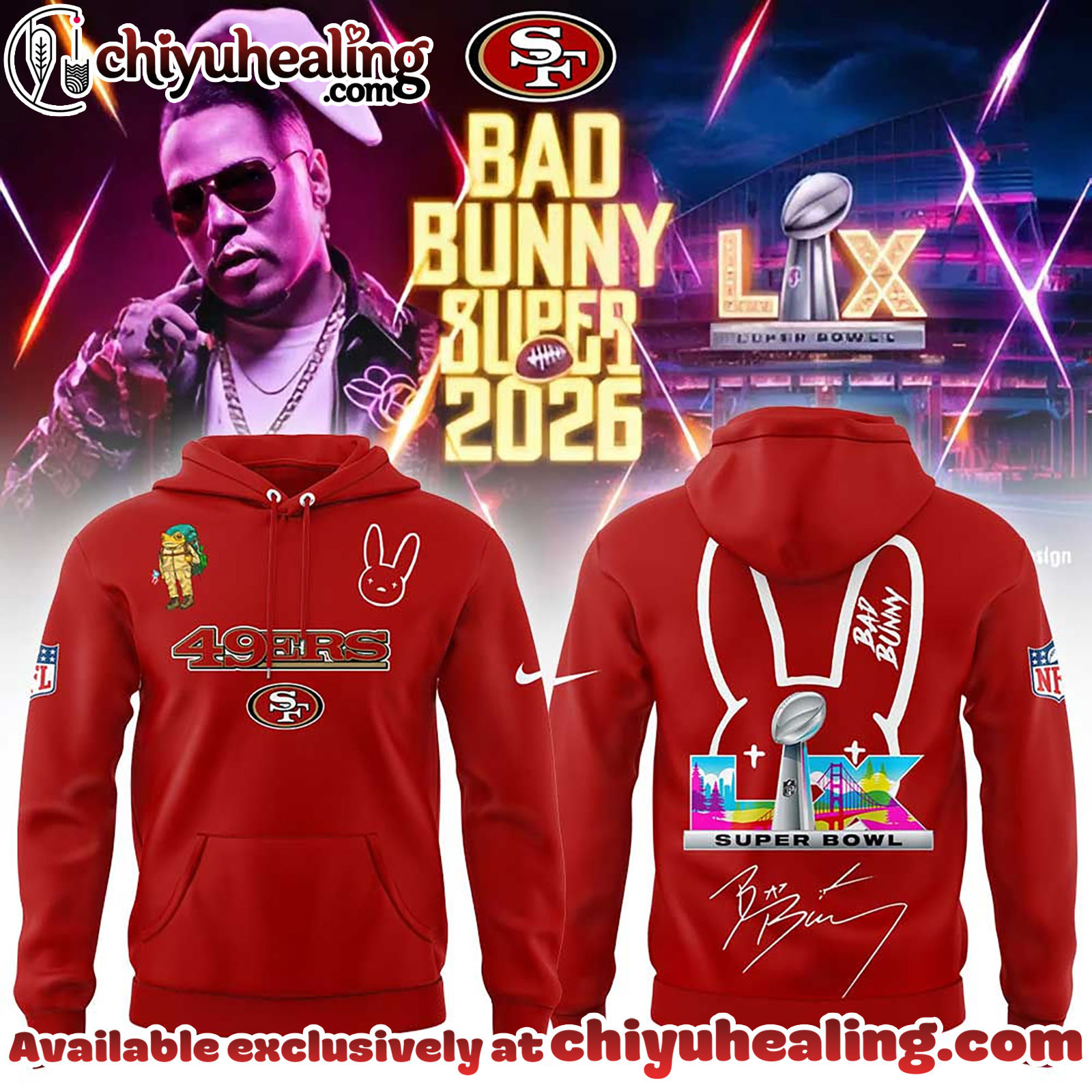 San Francisco 49ers x Bad Bunny Super Bowl 2026 Combo Hoodie, Sweatshirt, Tshirt