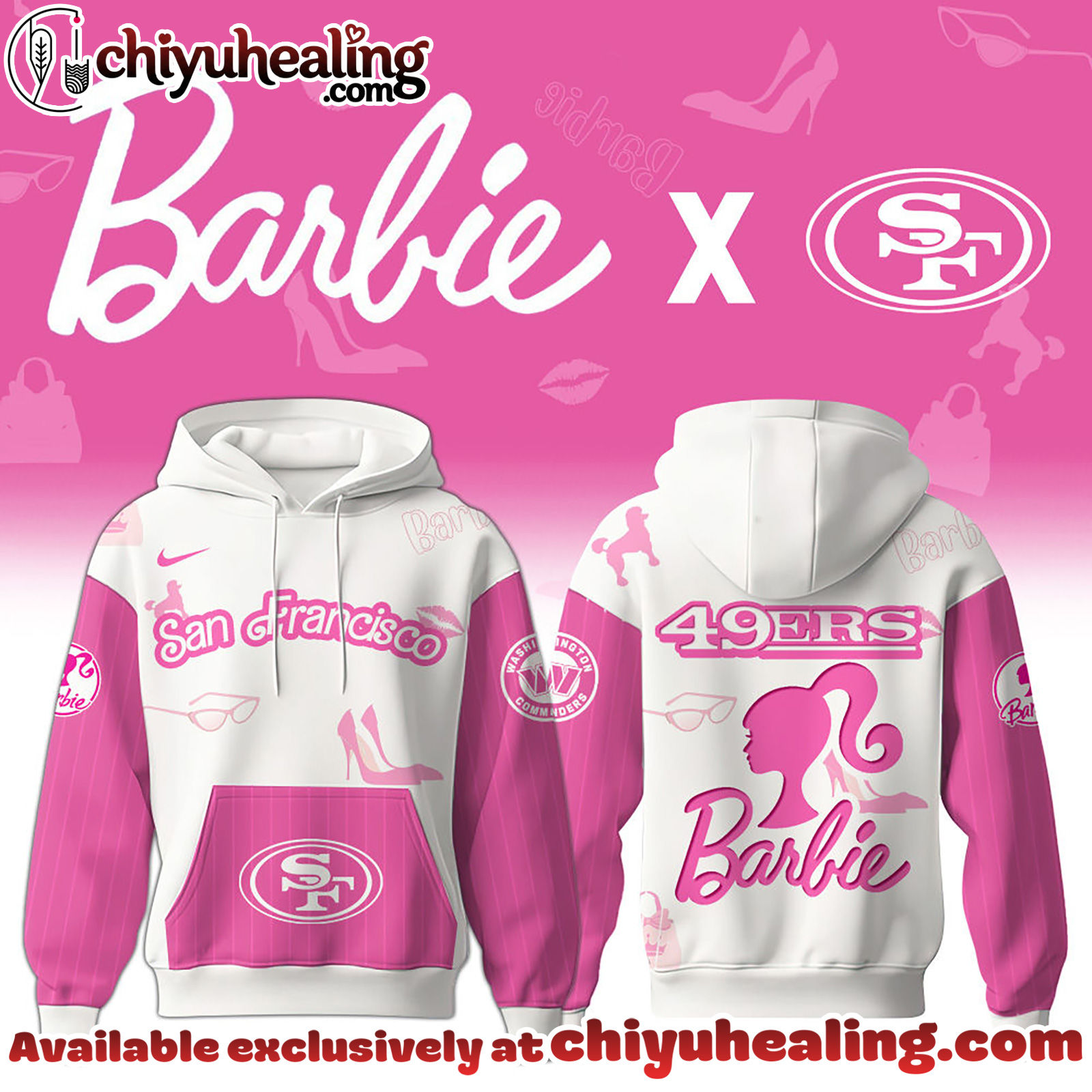San Francisco 49ers x Barbie Hoodie Limited Edition - Selling Out Fast Hoodie, Sweatshirt, T-shirt