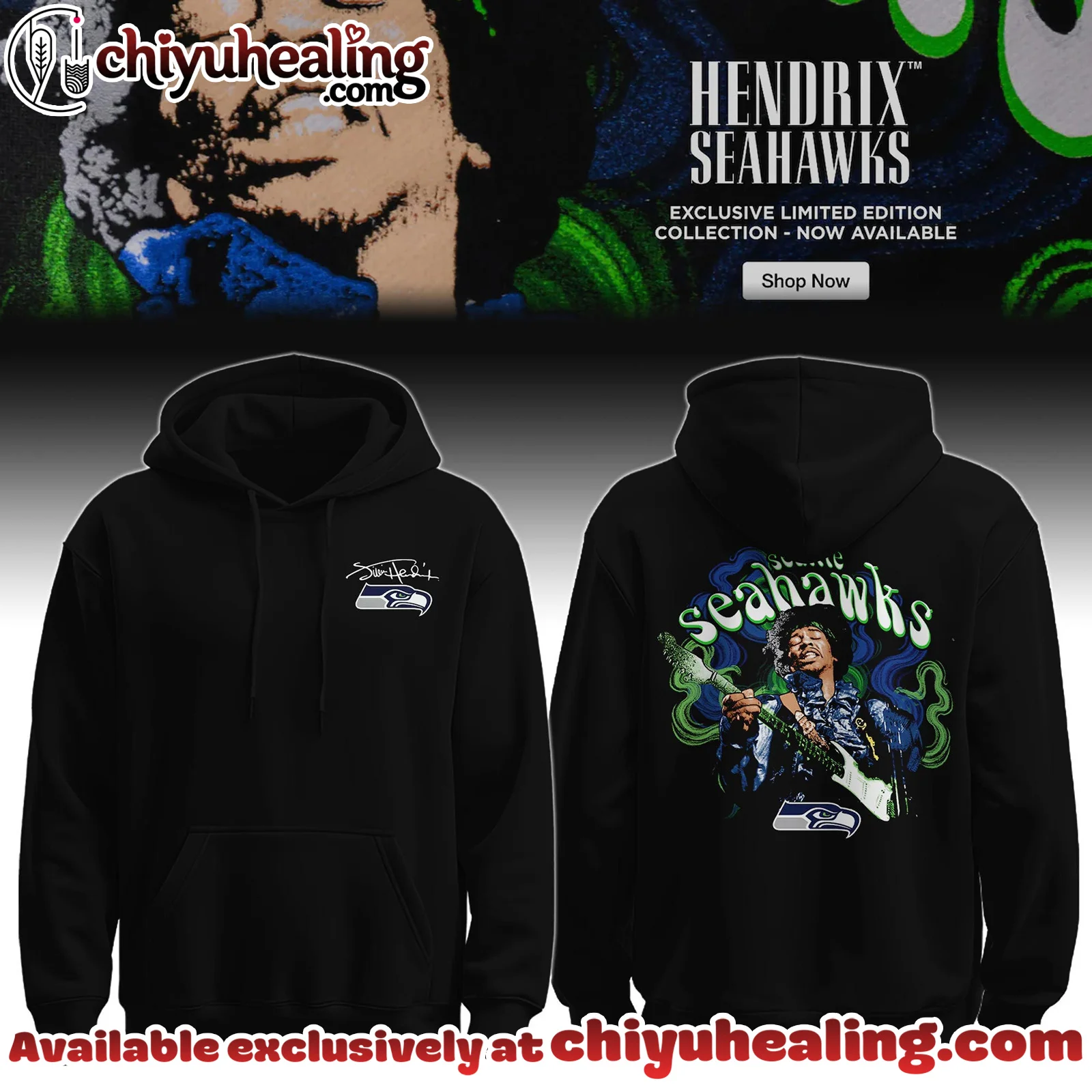 Seahawks Collection x Jimi Hendrix Limited Hoodie, Shirt, Sweatshirt, Selling Out Fast