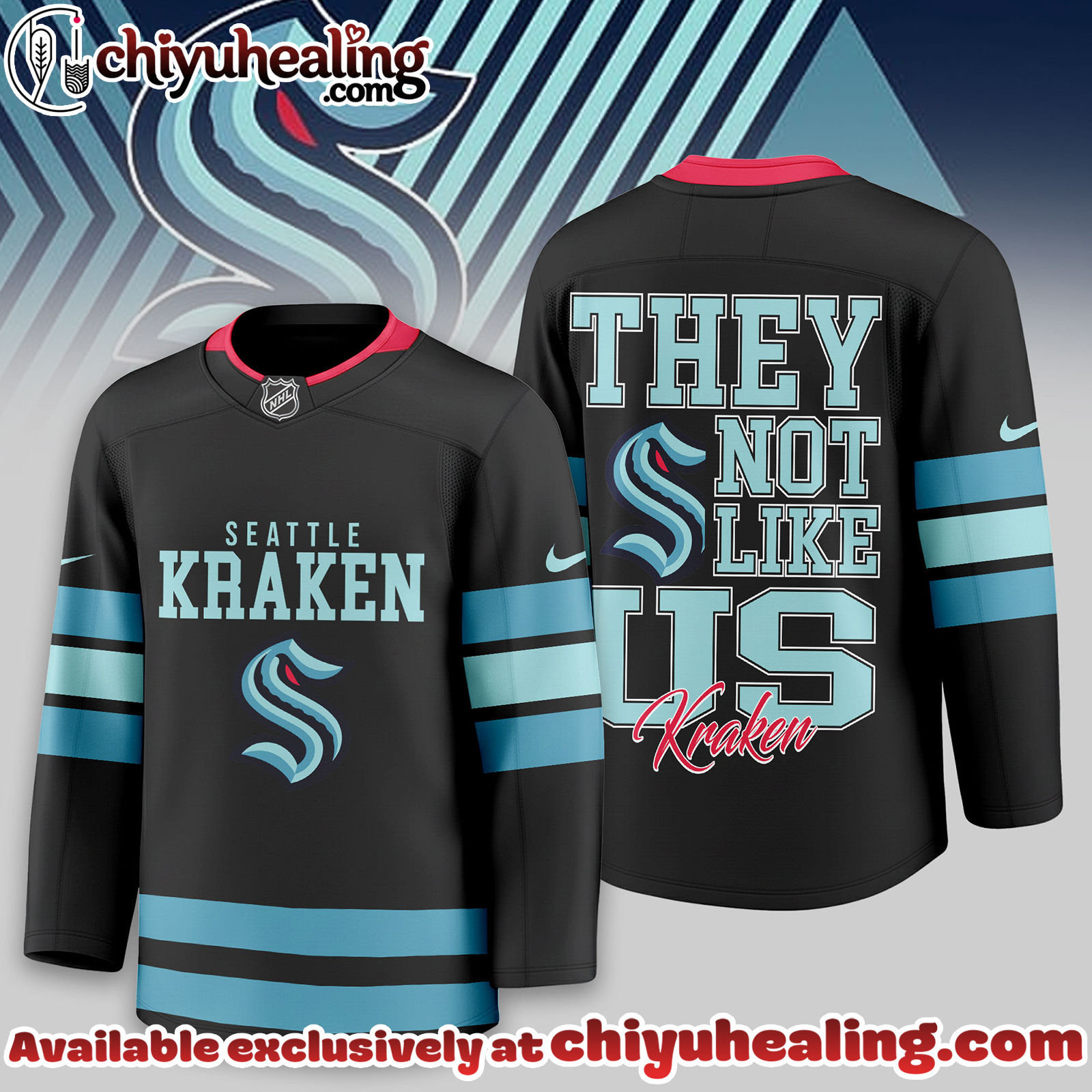 Seattle Kraken Premium NHL They Not Like Us Hockey Jersey - Ver 2
