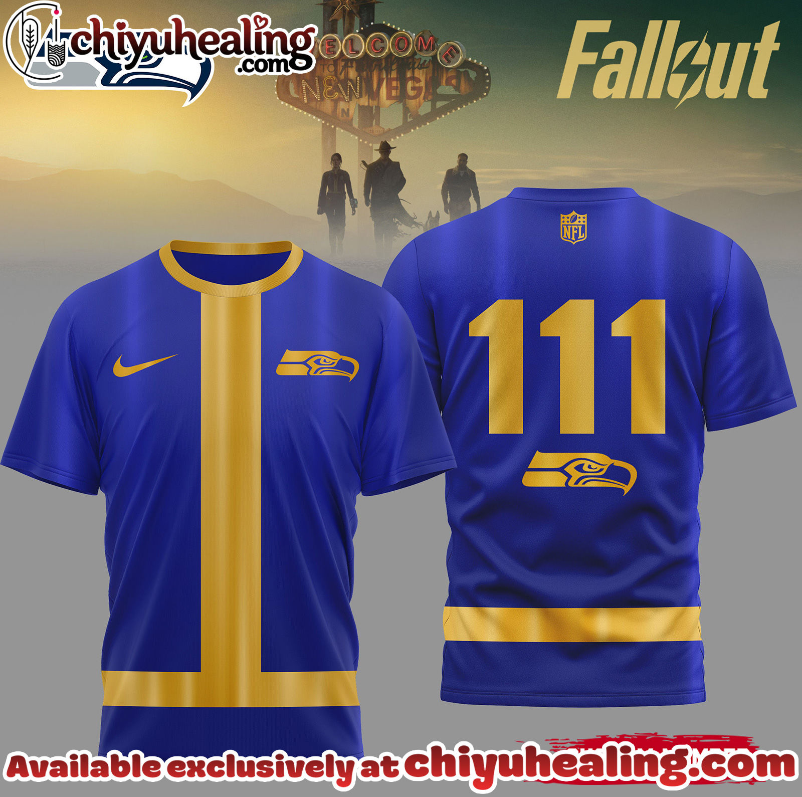 Seattle Seahawks Premium NFL Fallout 3D Shirt, Hoodie, Sweatshirt