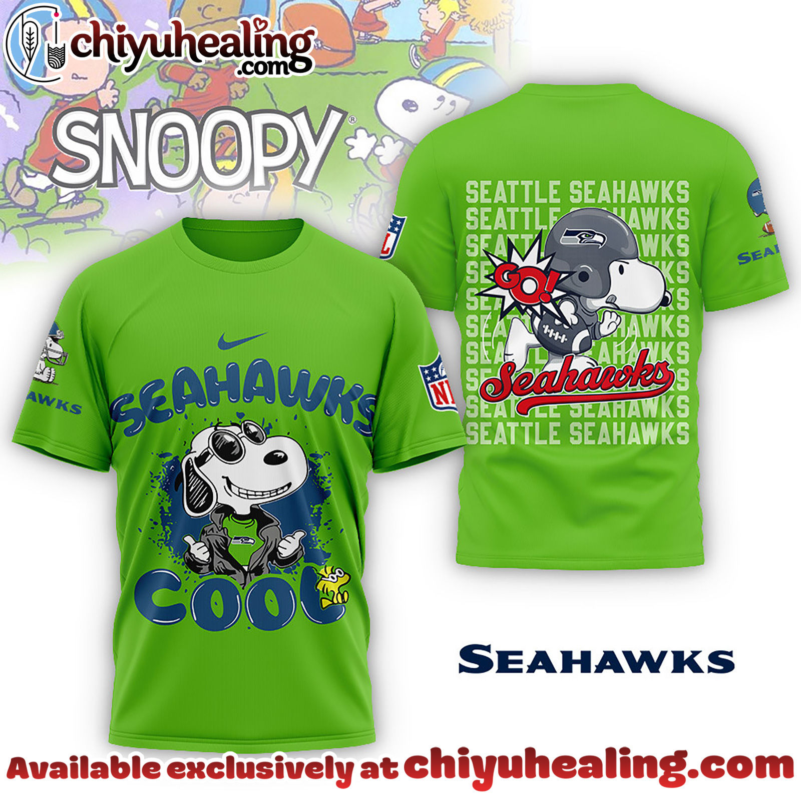 Seattle Seahawks Premium NFL Snoopy Cool Shirt, Hoodie, Sweatshirt, All Team NFL