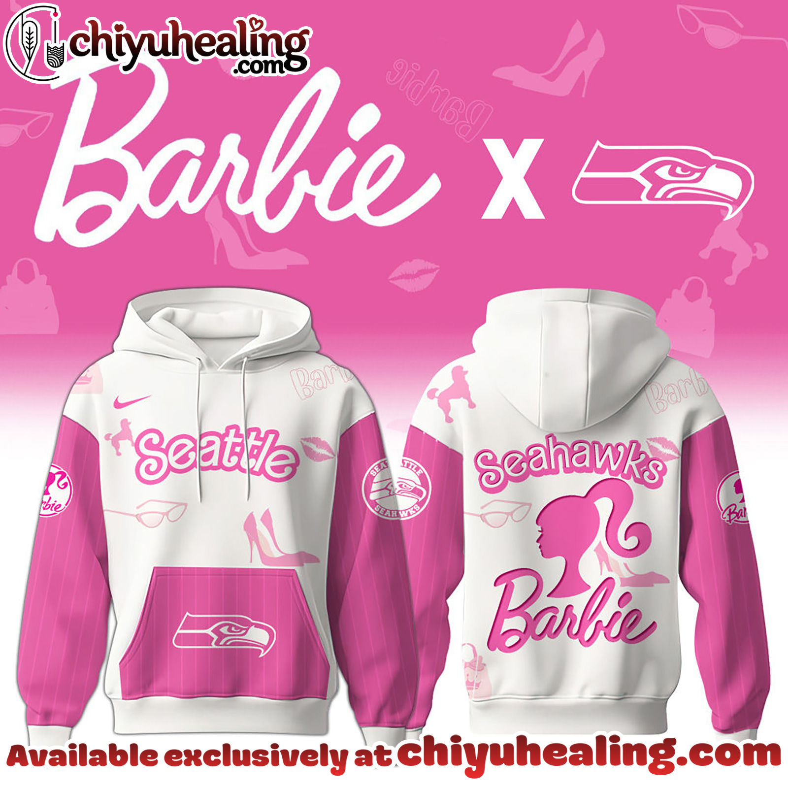 Seattle Seahawks x Barbie Hoodie Limited Edition - Selling Out Fast Hoodie, Sweatshirt, T-shirt