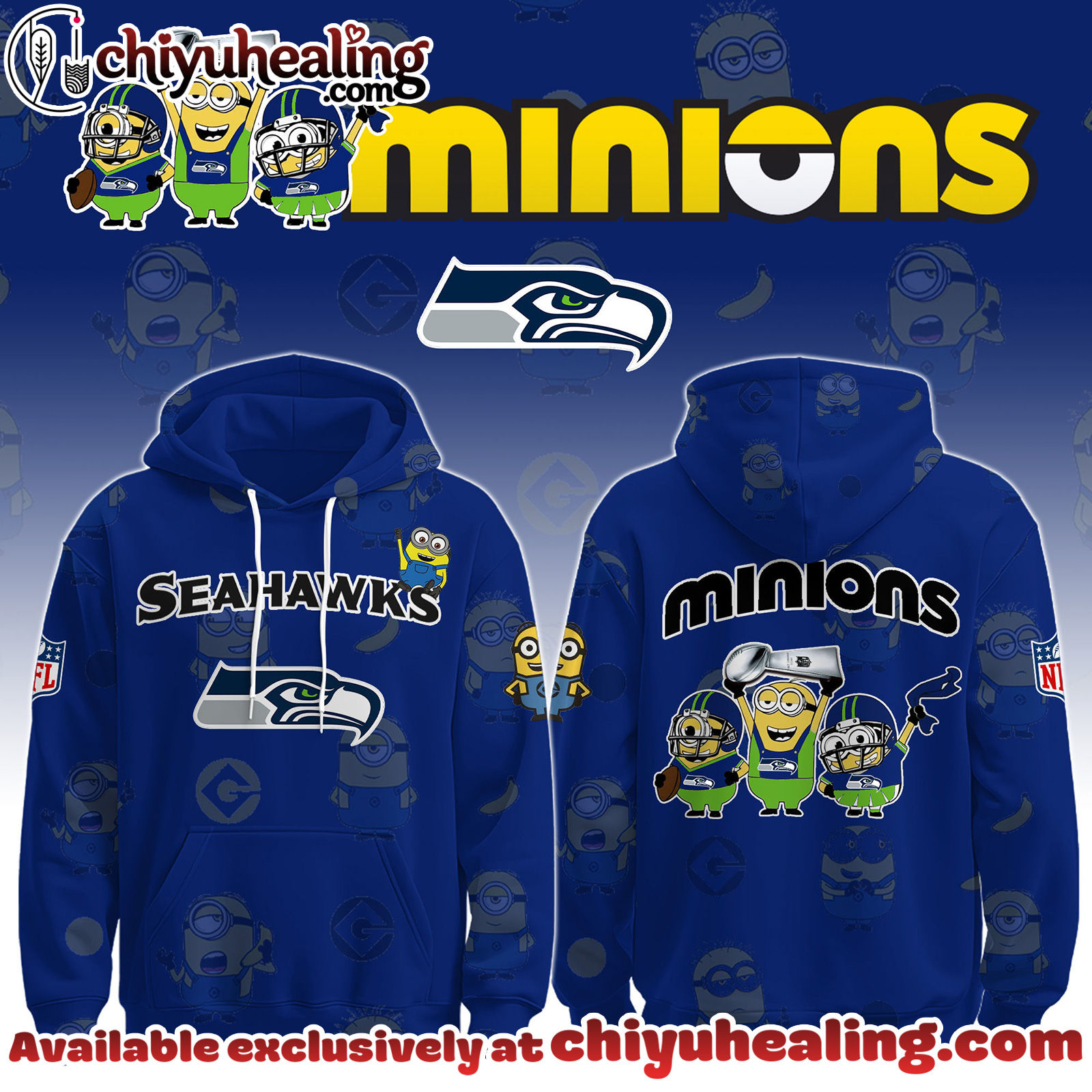 Seattle Seahawks x Minions Limited Edition - Selling Out Fast Hoodie, Sweatshirt, T-shirt