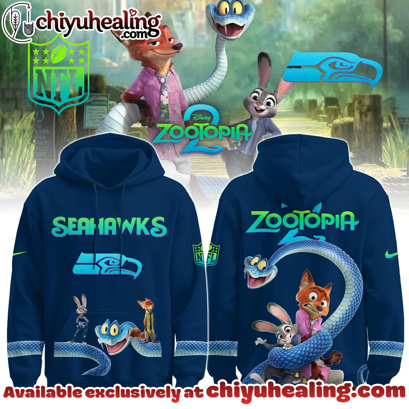 Seattle Seahawks x Zootopia 2 Hoodie Limited Edition Selling Out Fast, All Team NFL