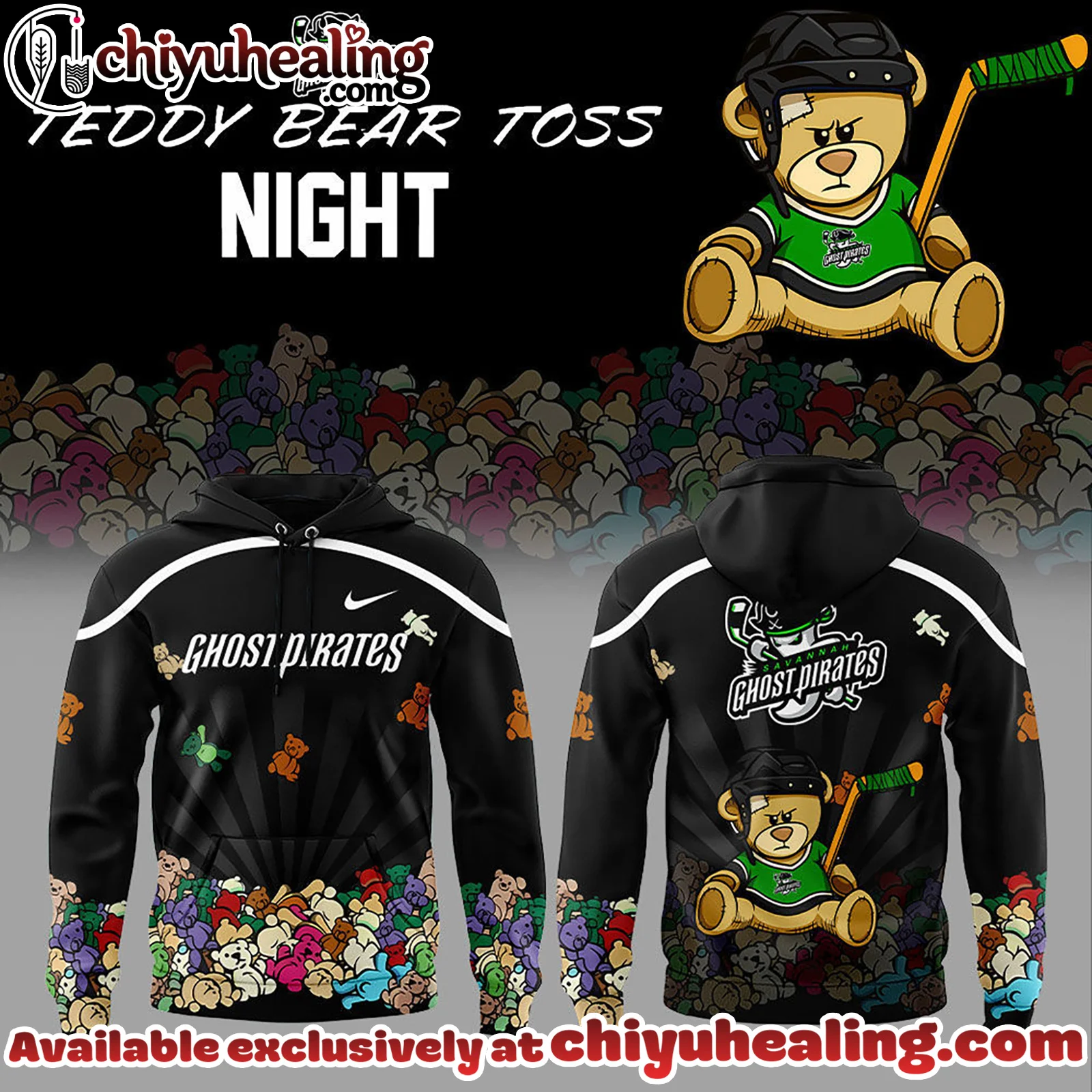 Shost Pirates Teddy Bear Toss Night Hoodie, Shirt, Sweatshirt, All Team NHL