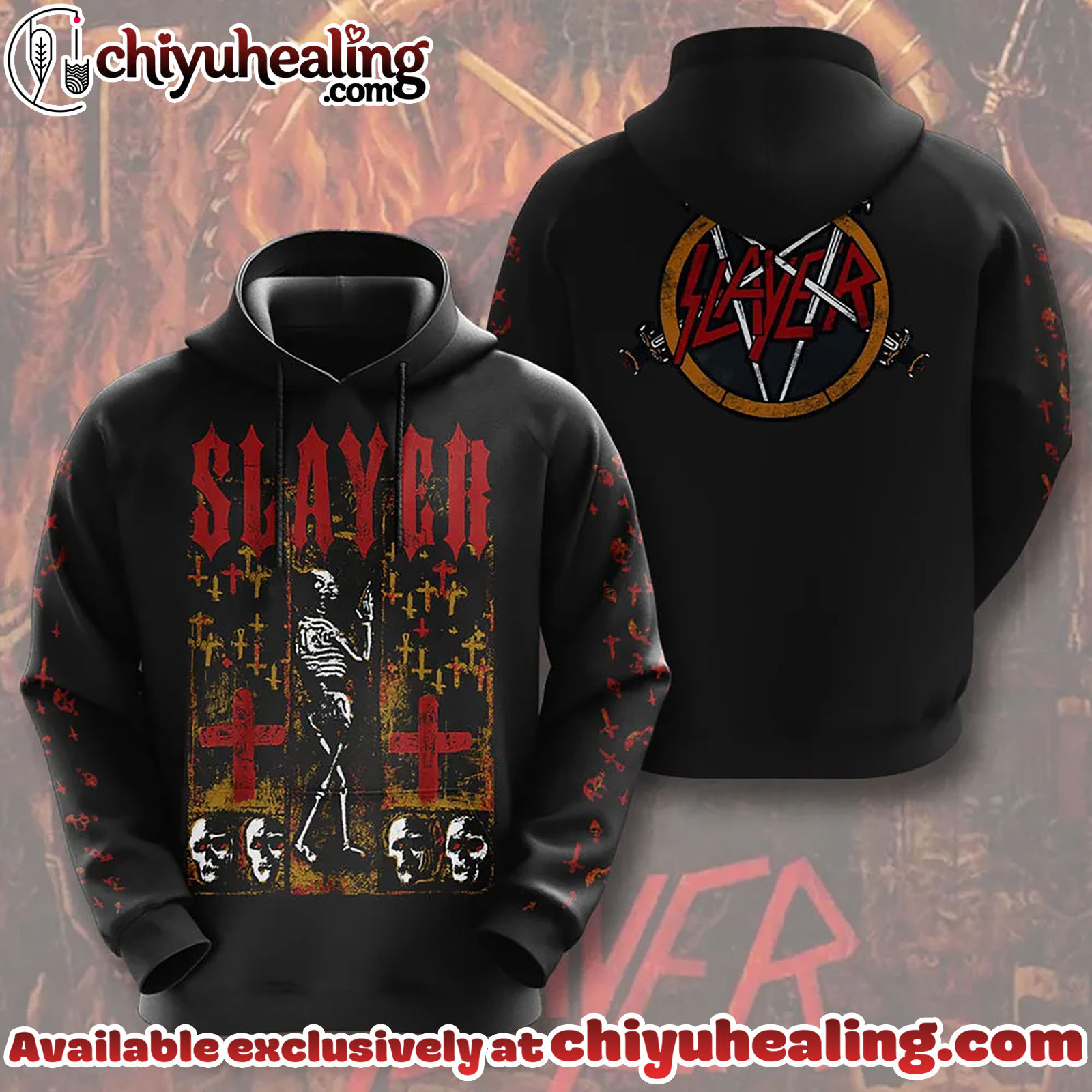 Slayer 3D Apparel T-Shirt, Hoodie, Sweatshirt - Ver 2 Slayer 3D Apparel T-Shirt, Hoodie, Sweatshirt - Ver 2