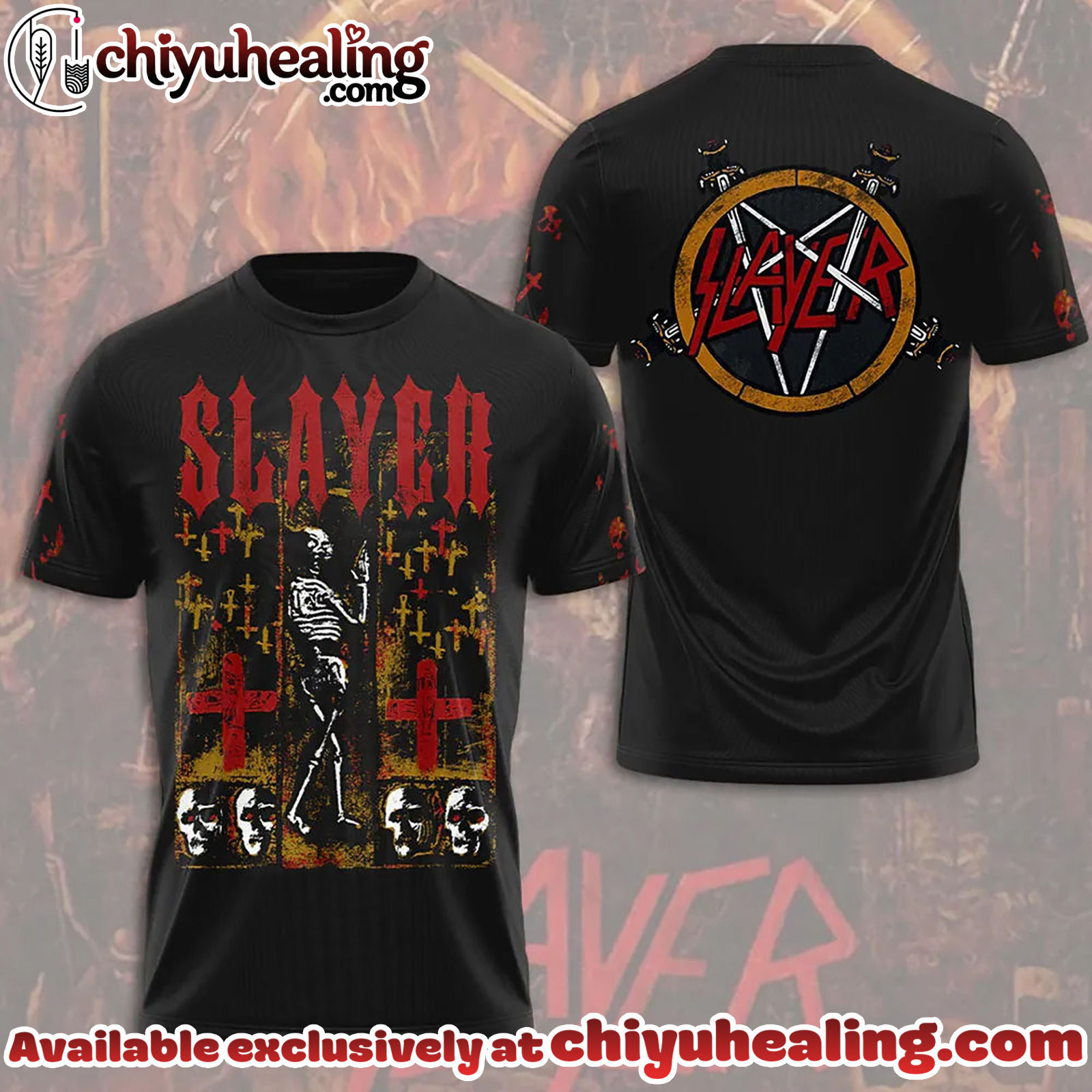 Slayer 3D Apparel T-Shirt, Hoodie, Sweatshirt - Ver 2