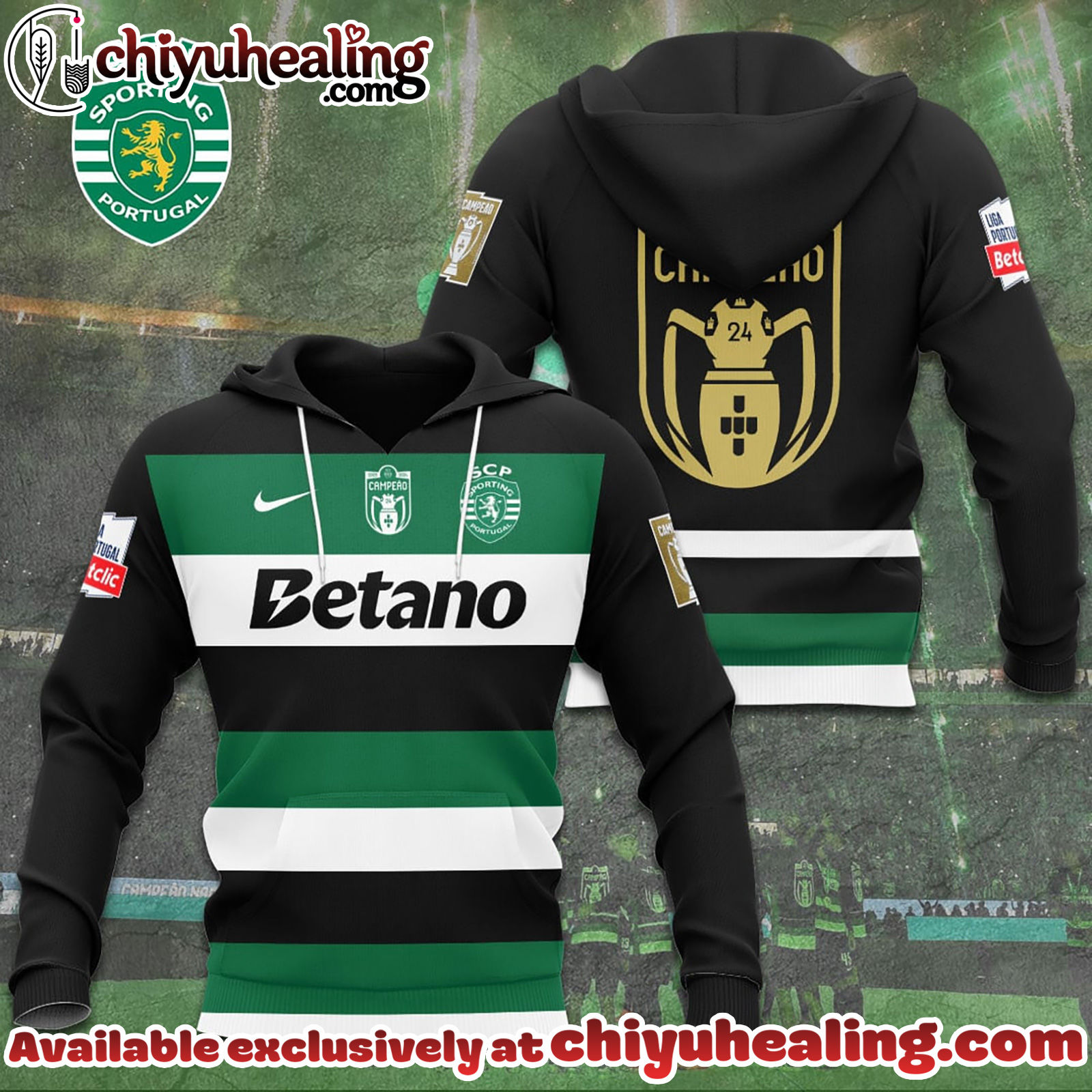 Sporting CP 3D Apparel Hoodie, Sweatshirt, Shirt