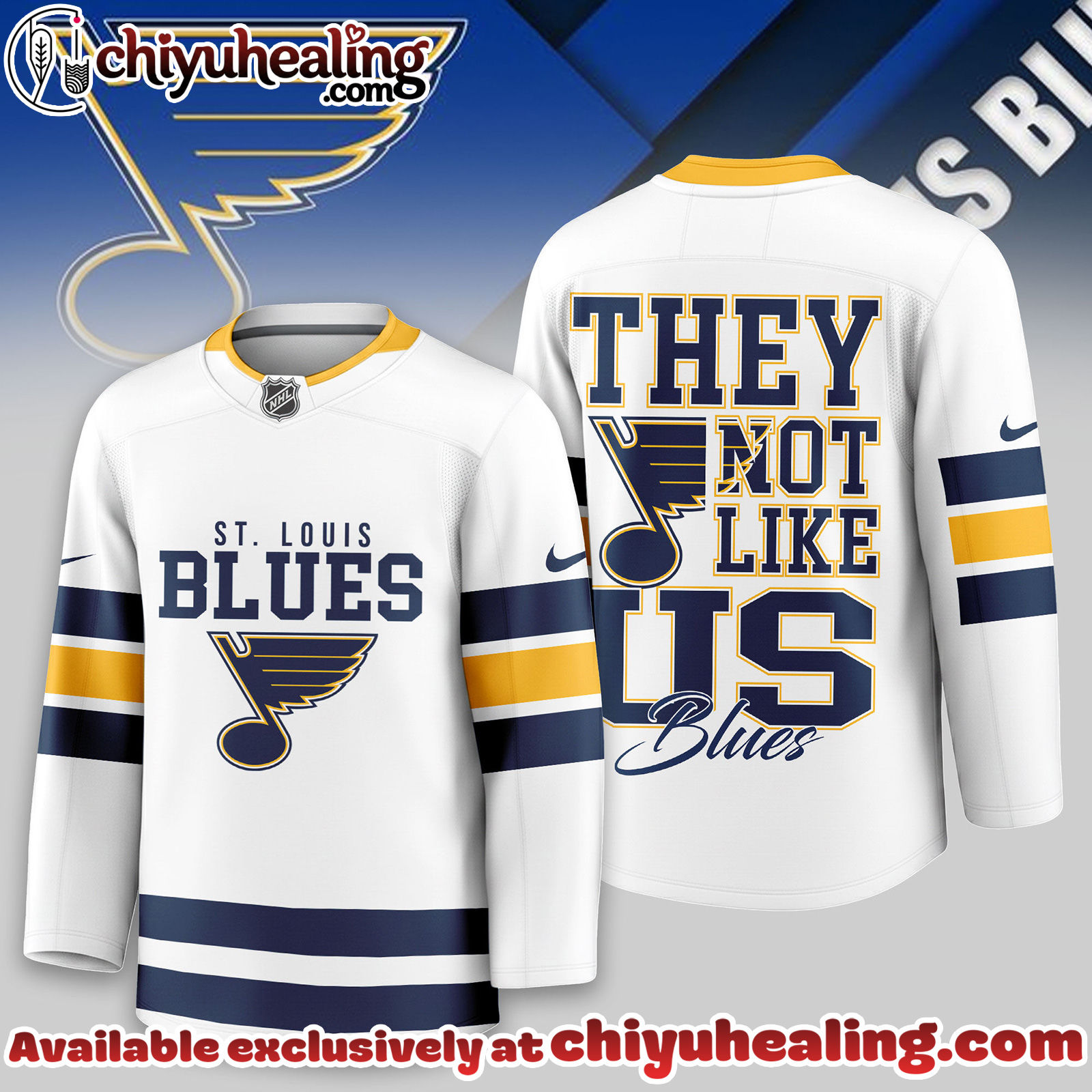 St Louis Blues Premium NHL They Not Like Us Hockey Jersey