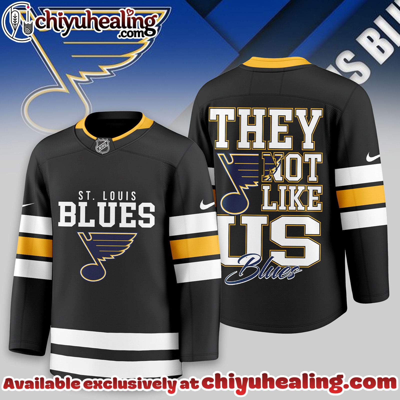 St Louis Blues Premium NHL They Not Like Us Hockey Jersey - Ver 2