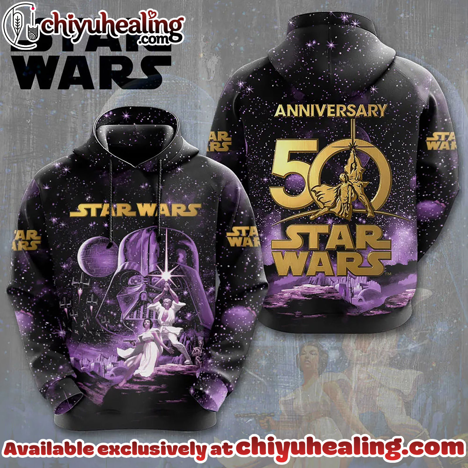 Star Wars 50th Anniversary 3D T-Shirt, Hoodie, Sweatshirt - Ver 11 Star Wars 50th Anniversary 3D T-Shirt, Hoodie, Sweatshirt - Ver 11