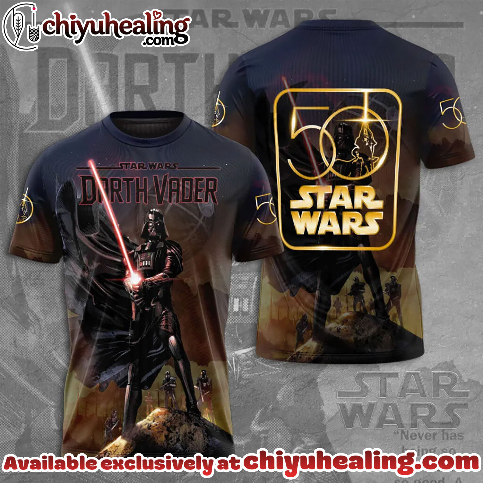 Star Wars x Darth Vader 50th Anniversary 2027 3D T-Shirt, Hoodie, Sweatshirt - Ver 2