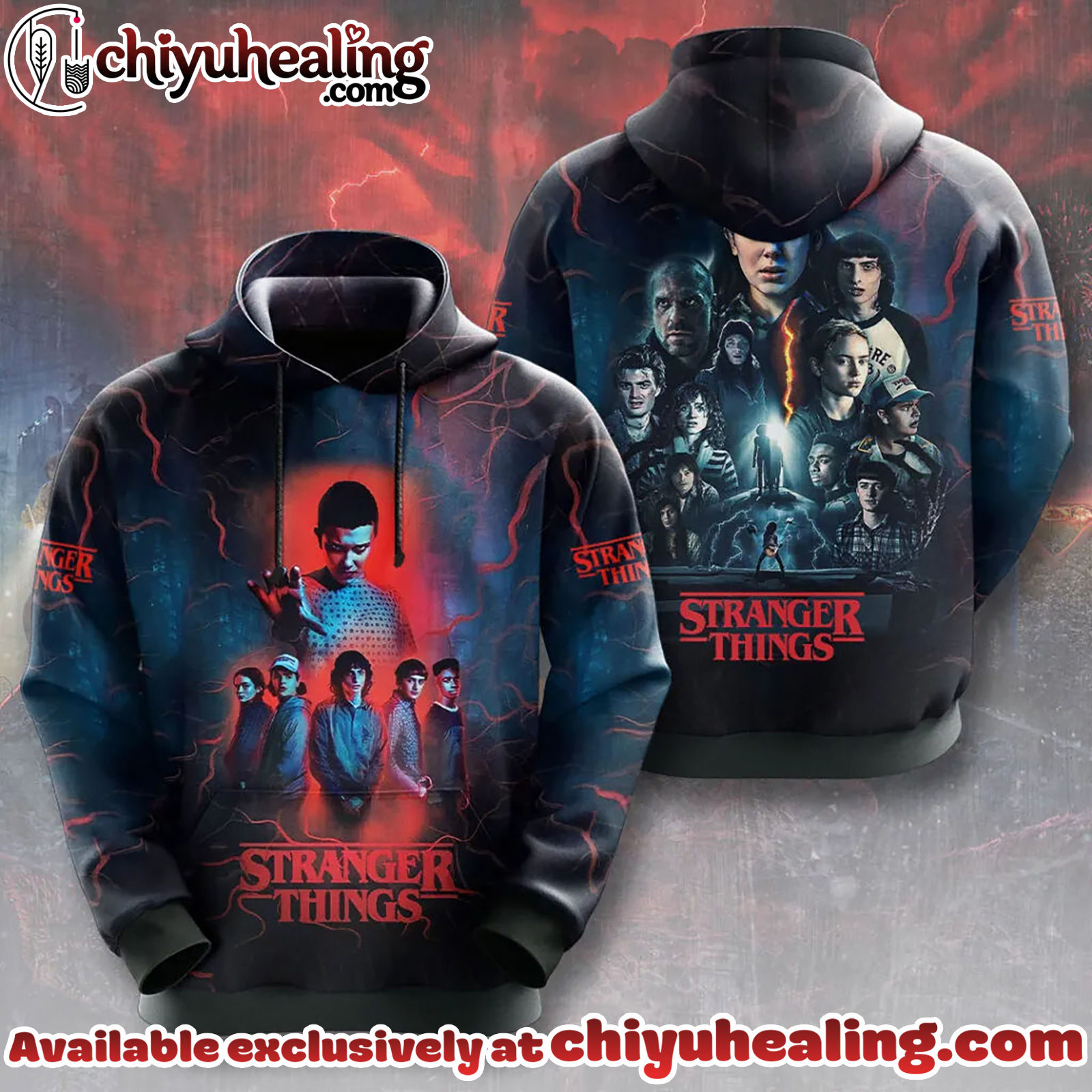 Stranger Things 3D Apparel Tshirt, Sweatshirt, Hoodie - Ver 17 Stranger Things 3D Apparel Tshirt, Sweatshirt, Hoodie - Ver 17