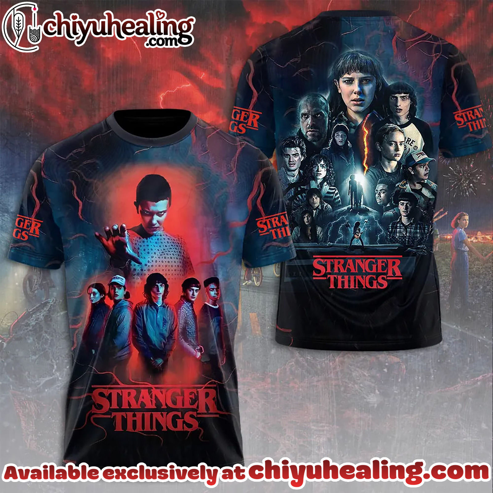 Stranger Things 3D Apparel Tshirt, Sweatshirt, Hoodie - Ver 17