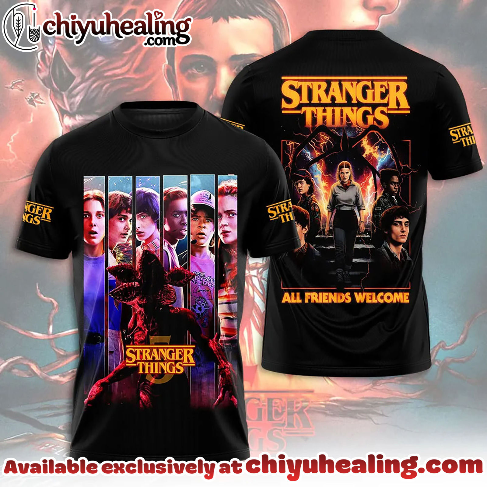 Stranger Things 3D Apparel Tshirt, Sweatshirt, Hoodie - Ver 22