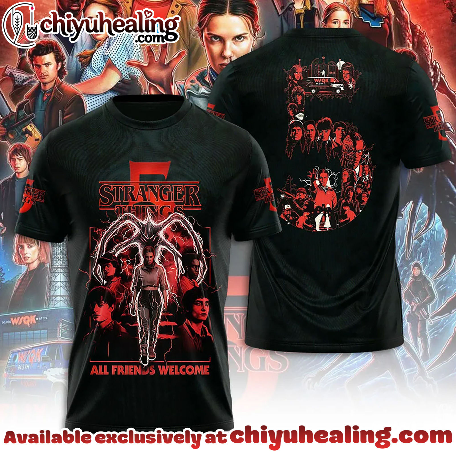 Stranger Things 3D Apparel Tshirt, Sweatshirt, Hoodie - Ver 8