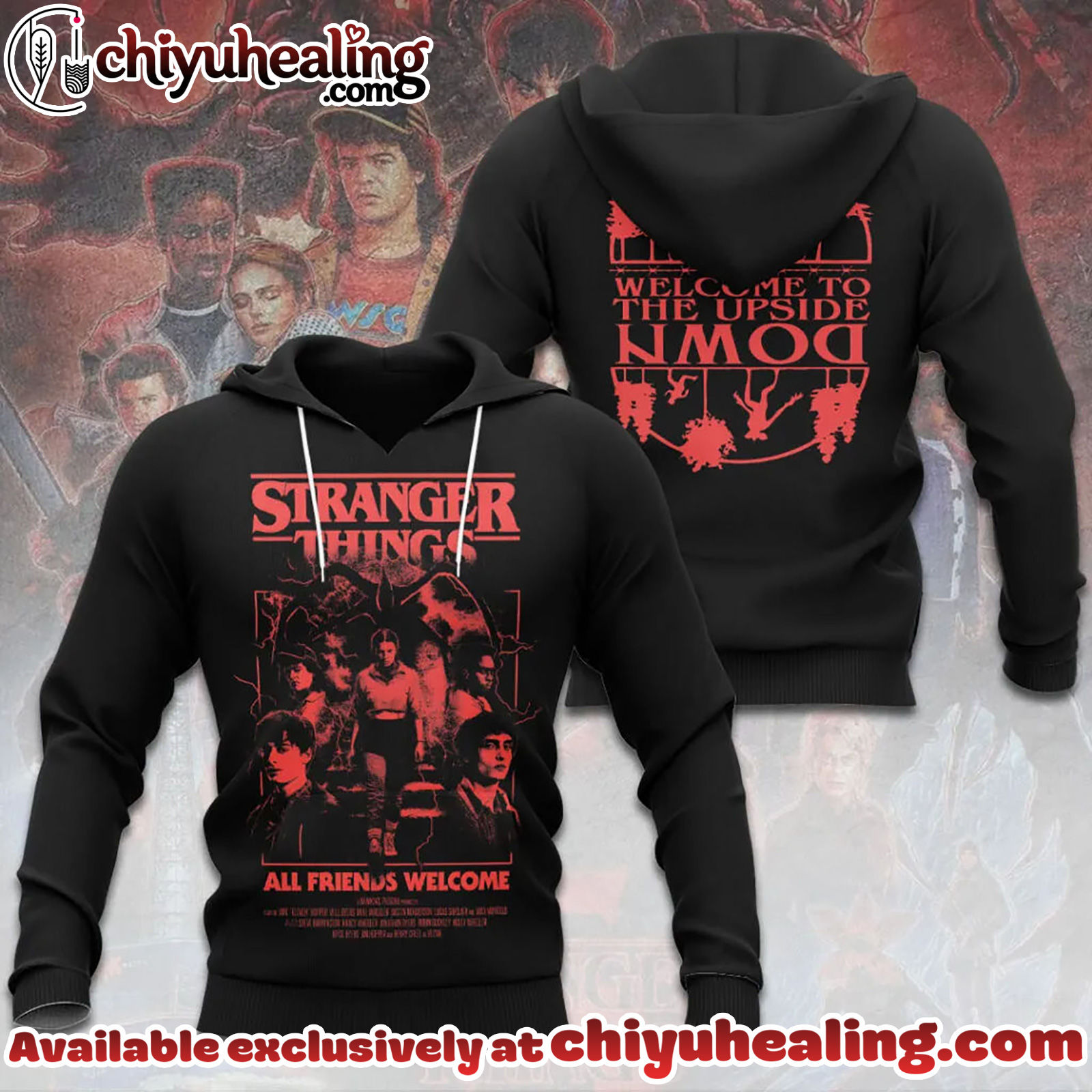 Stranger Things 3D Apparel Tshirt, Sweatshirt, Hoodie - Ver 4 Stranger Things 3D Apparel Tshirt, Sweatshirt, Hoodie - Ver 4