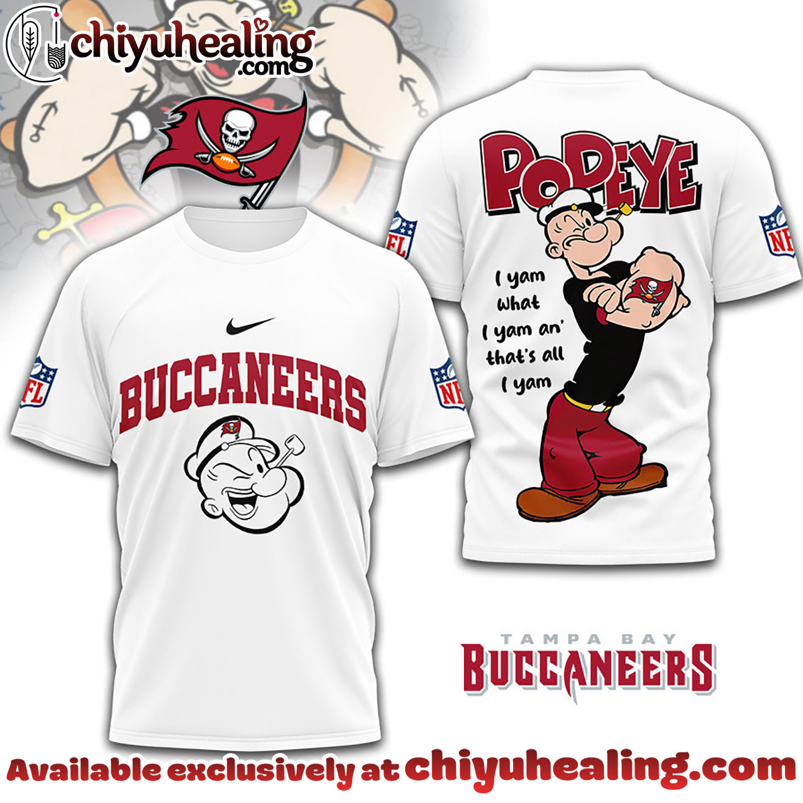 Tampa Bay Buccaneers Premium NFL I Yam What I Yam Shirt, Hoodie, Sweatshirt, All Team NFL