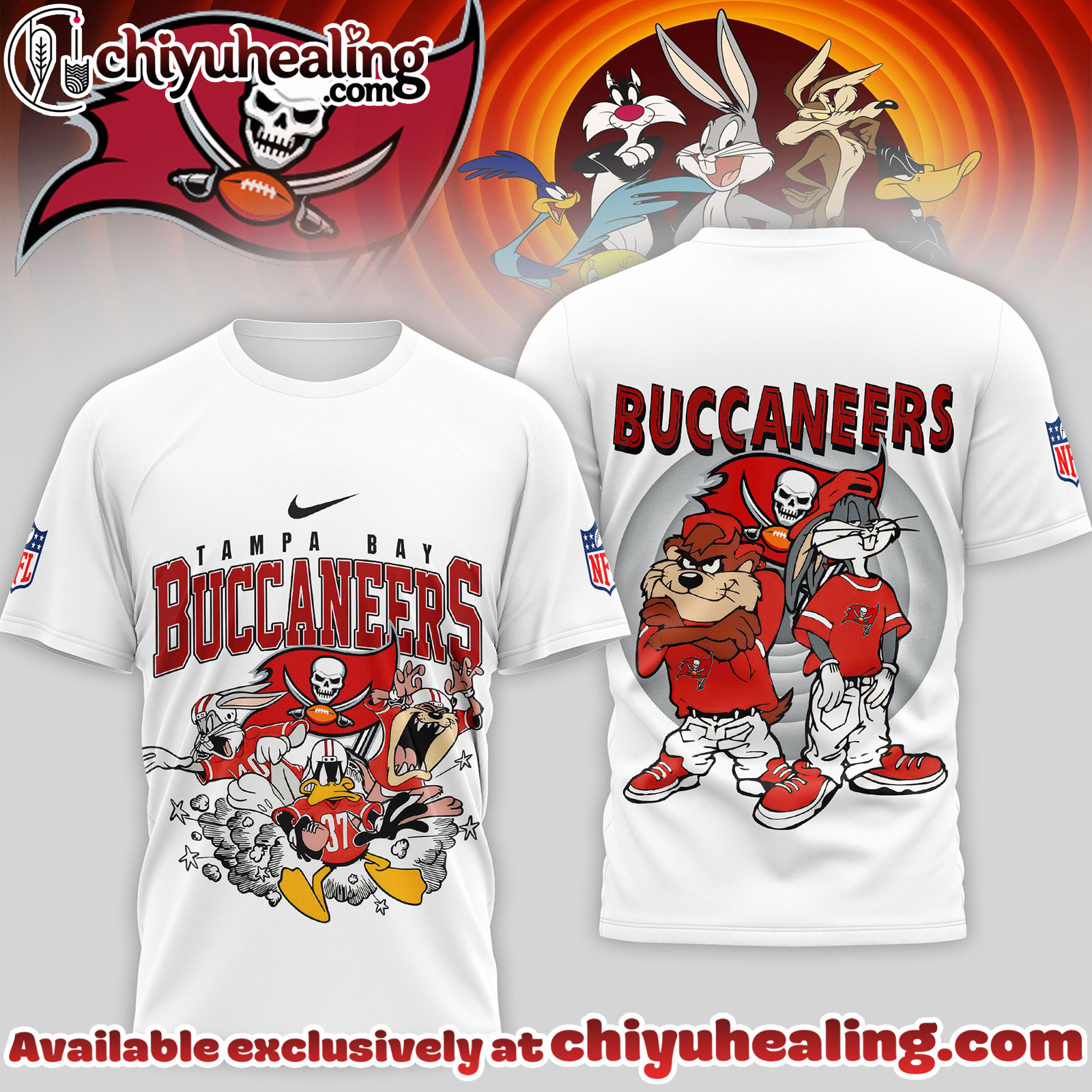 Tampa Bay Buccaneers Premium NFL Looney Tunes 3D Shirt, Hoodie, Sweatshirt, All Team NFL