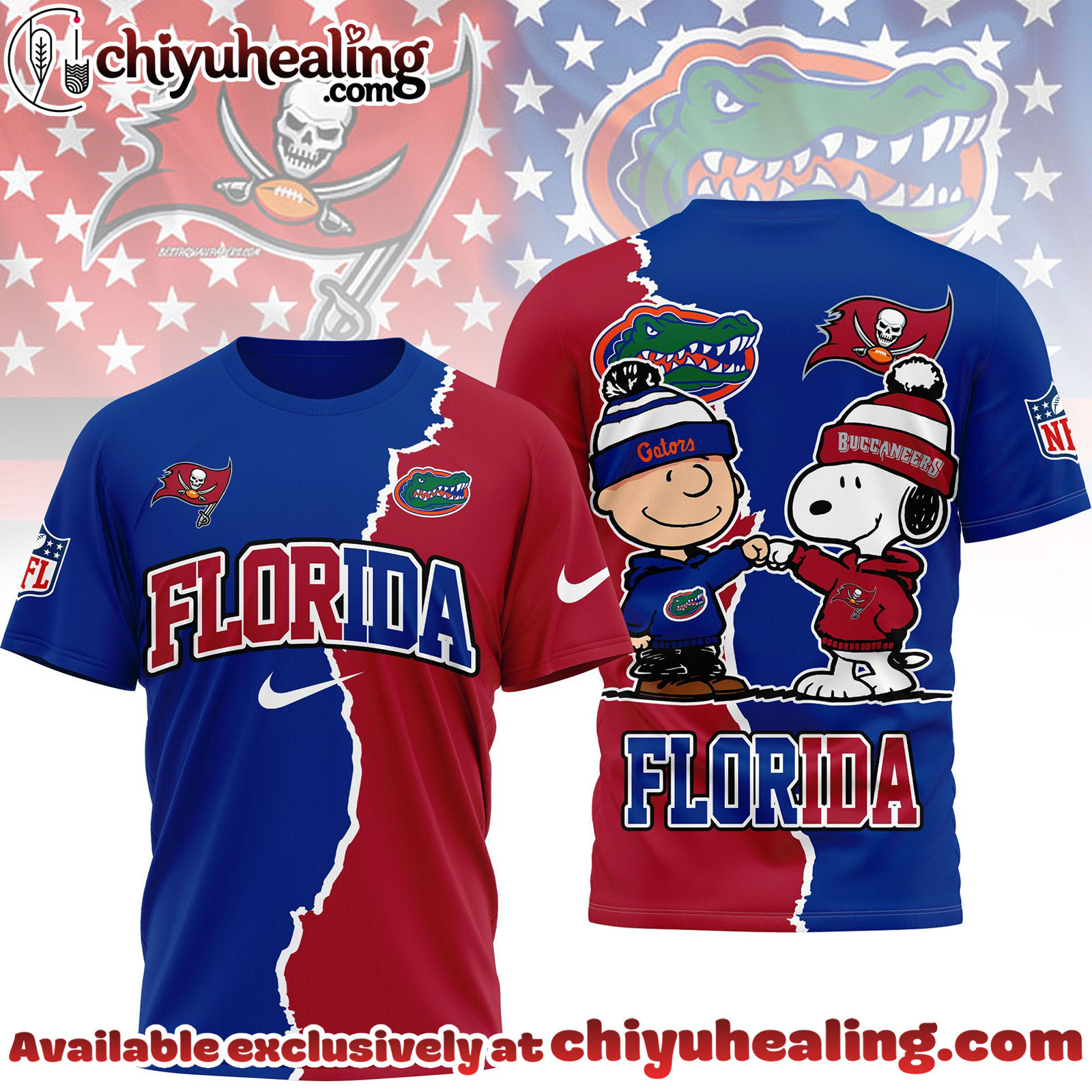 Tampa Bay Buccaneers x Florida Gators Premium NFL Team x NCAA Team Fusion 3D Shirt, Hoodie, Sweatshirt