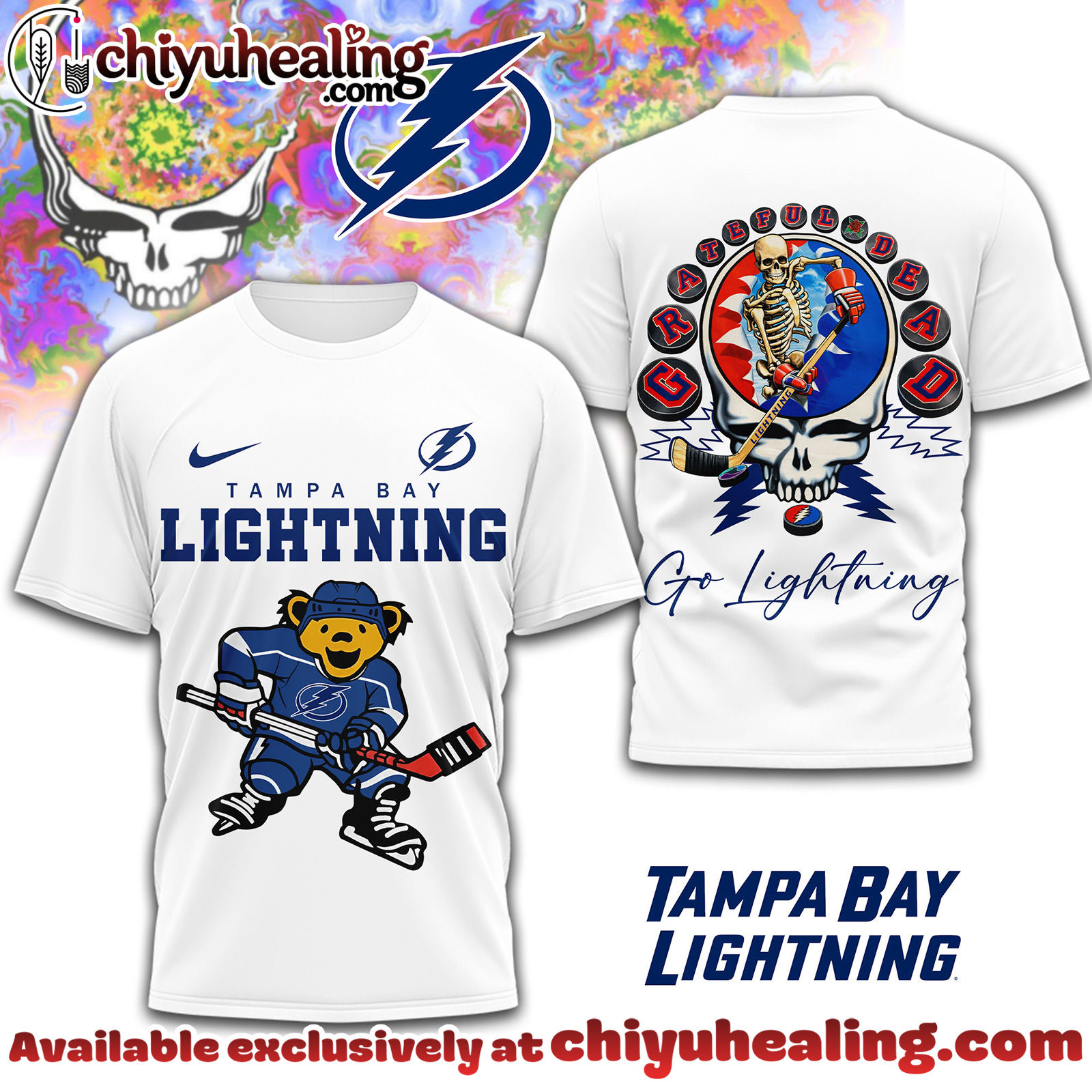 Tampa Bay Lightning Premium NHL Deadhead 3D Shirt