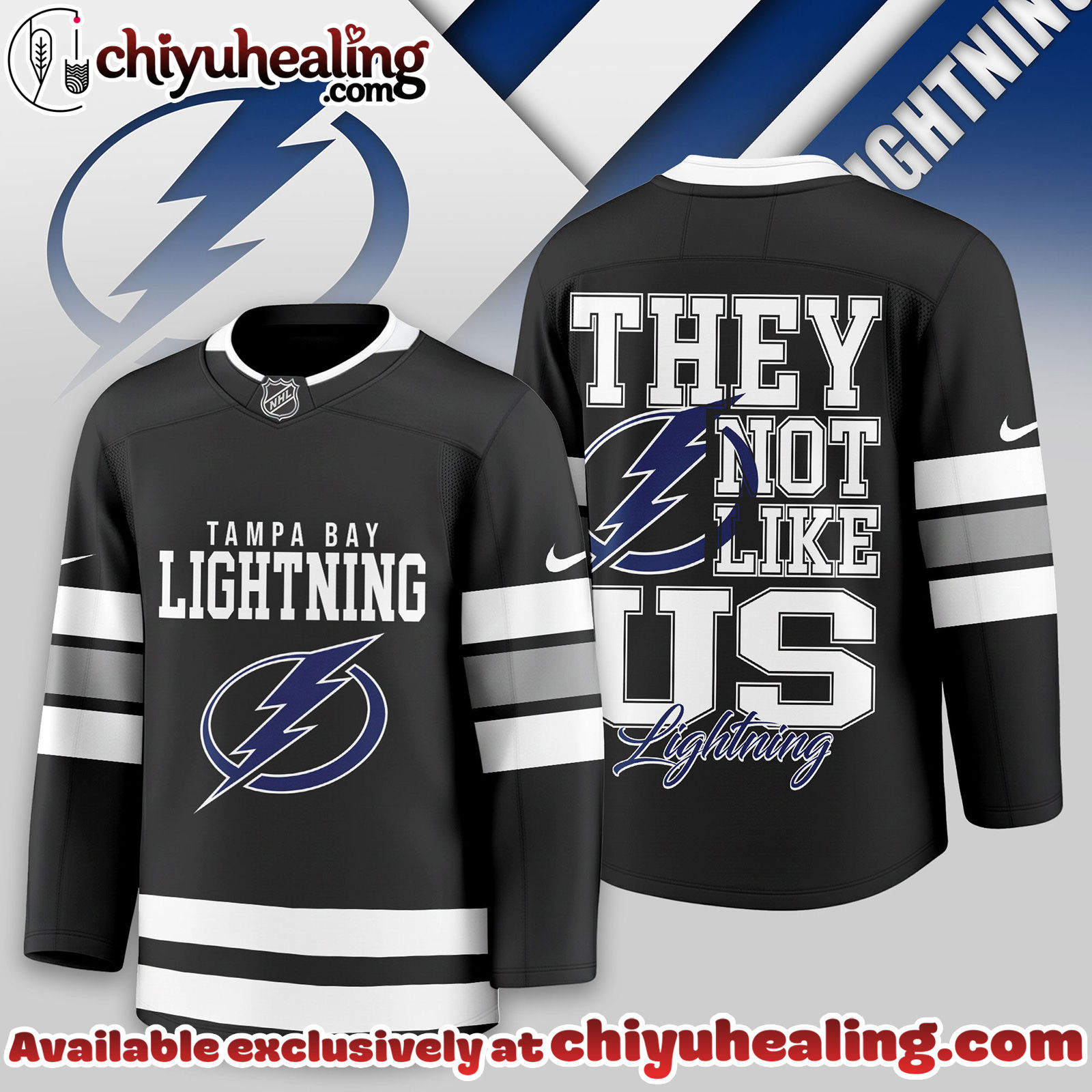 Tampa Bay Lightning Premium NHL They Not Like Us Hockey Jersey - Ver 2
