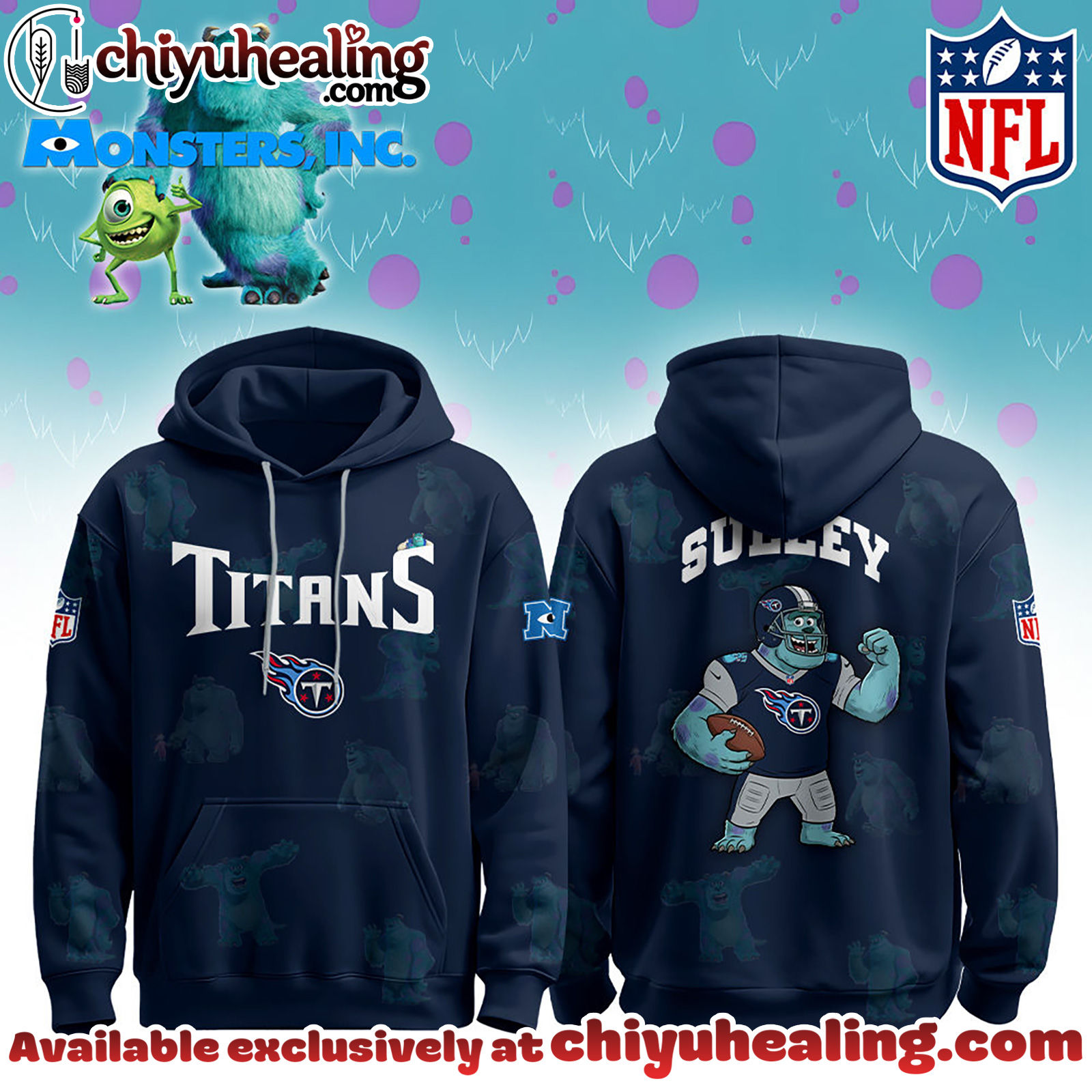 Tennessee Titans x Monsters, Inc Limited Edition Hoodie Cutest Drop of the Year Hoodie, Tshirt, Sweatshirt