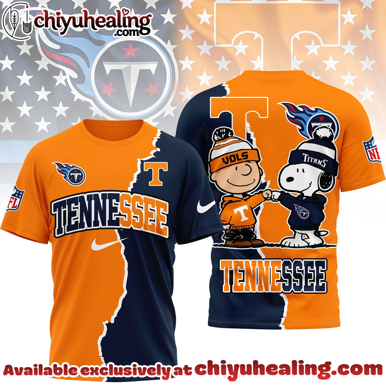 Tennessee Titans x Tennessee Volunteers Premium NFL Team x NCAA Team Fusion 3D Shirt, Hoodie, Sweatshirt