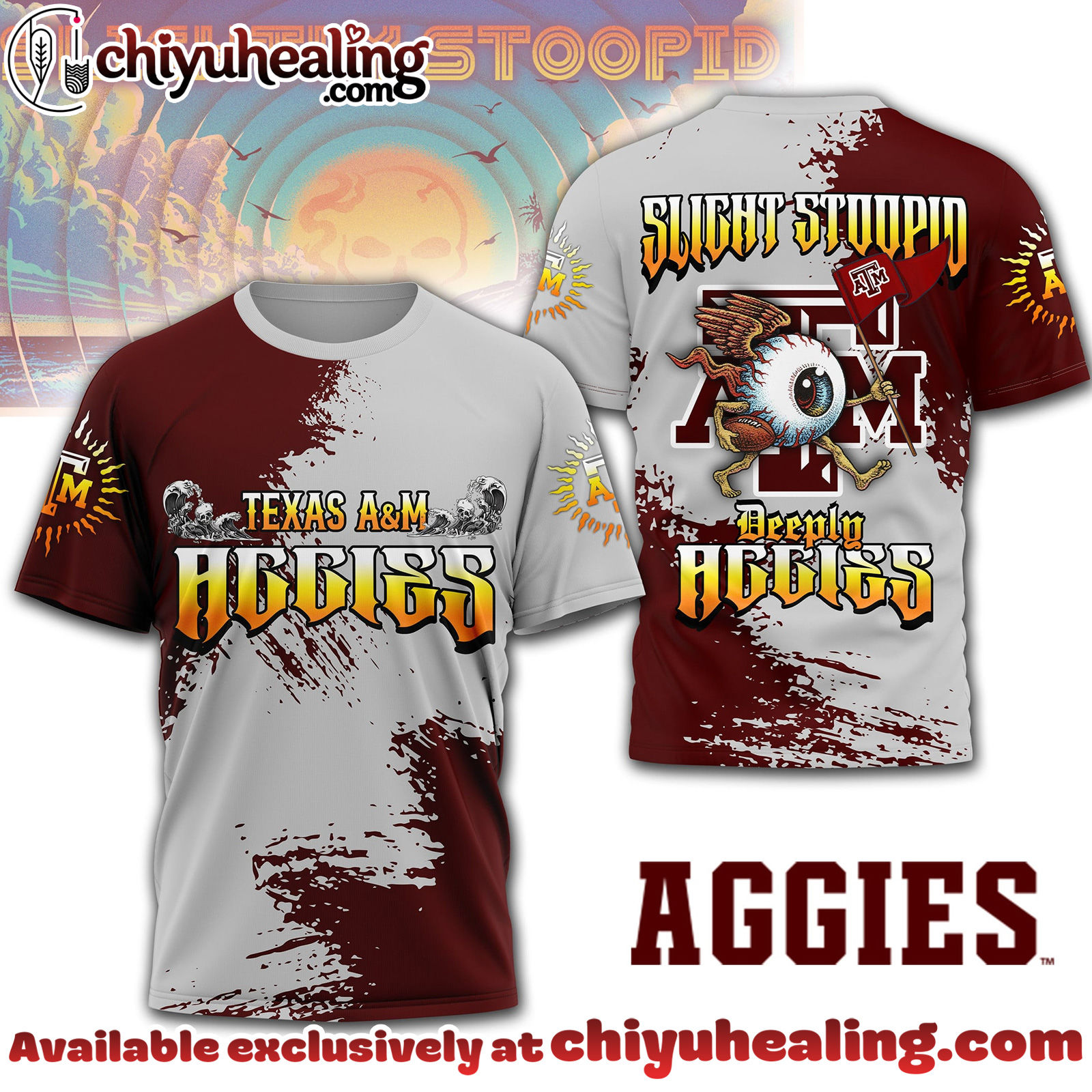 Texas AM Aggies Premium NCAA Slightly Stoopid 3D T-shirt, Hoodie, Sweatshirt, All Team NCAA