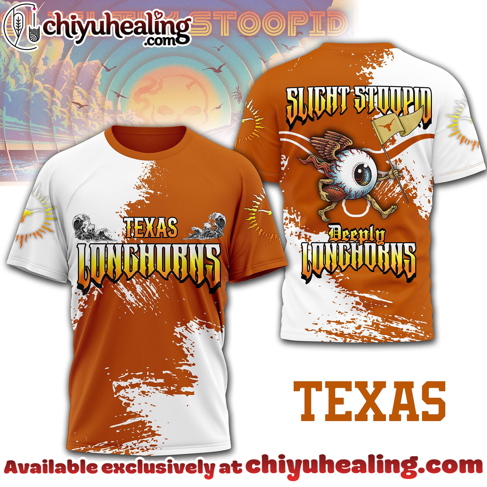 Texas Longhorns Premium NCAA Slightly Stoopid 3D T-shirt, Hoodie, Sweatshirt, All Team NCAA