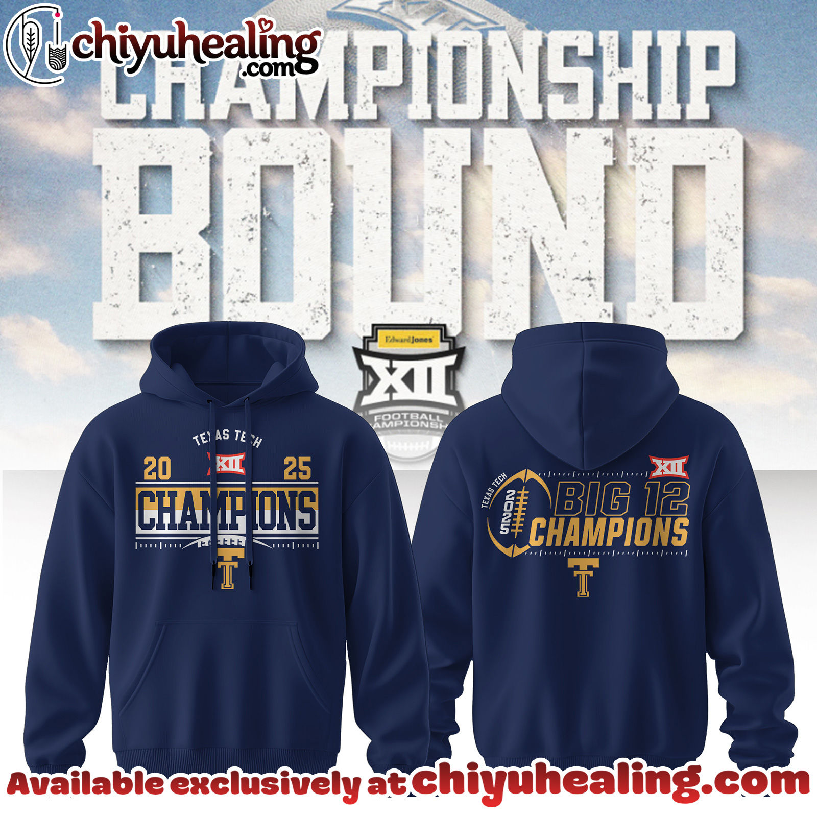 Texas Tech - 2025 Big 12 Champions Hoodie Hoodie, Sweatshirt, Shirt - Ver 3